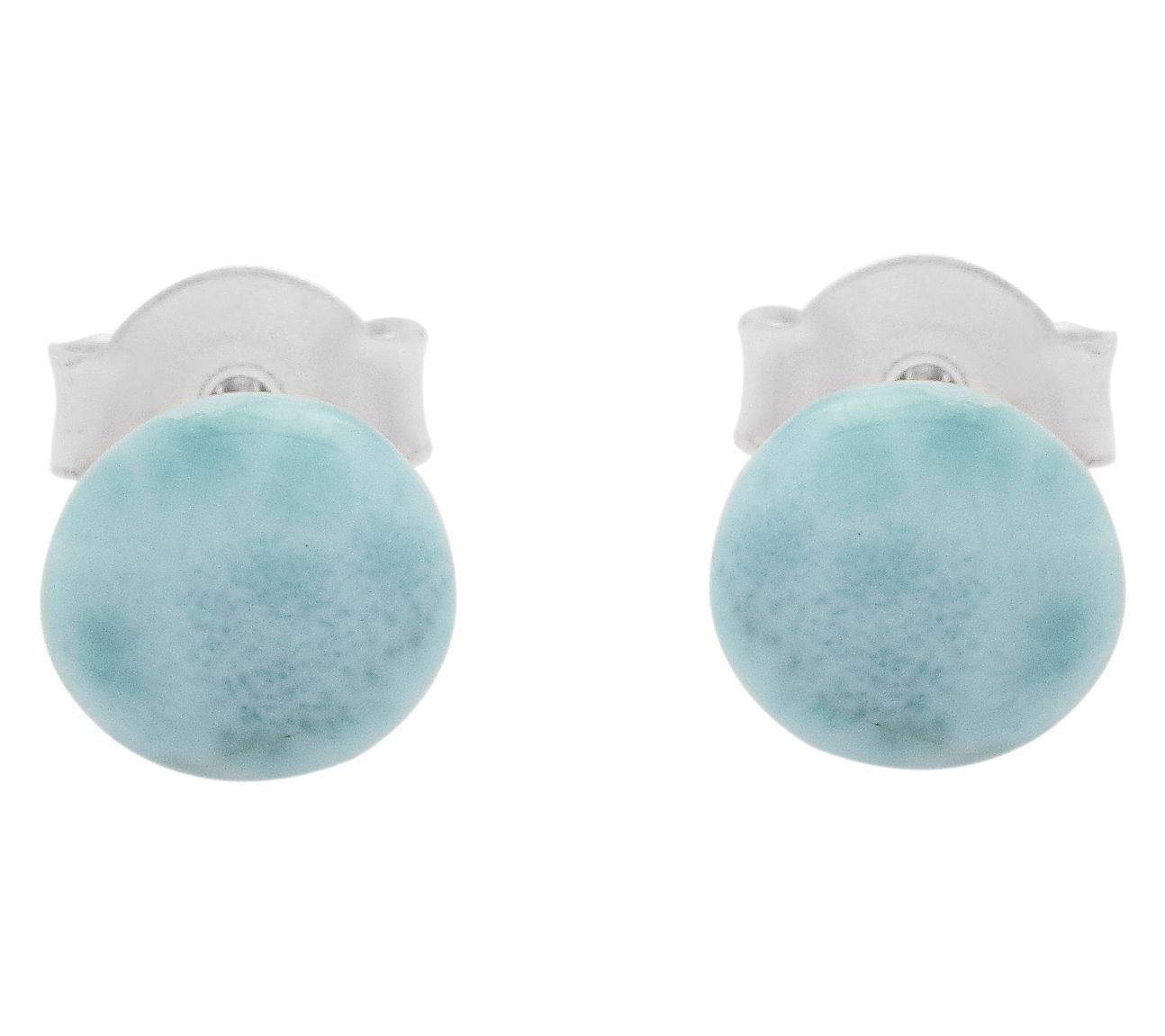 Affinity Gems Larimar Stud Earrings, Sterling Silver