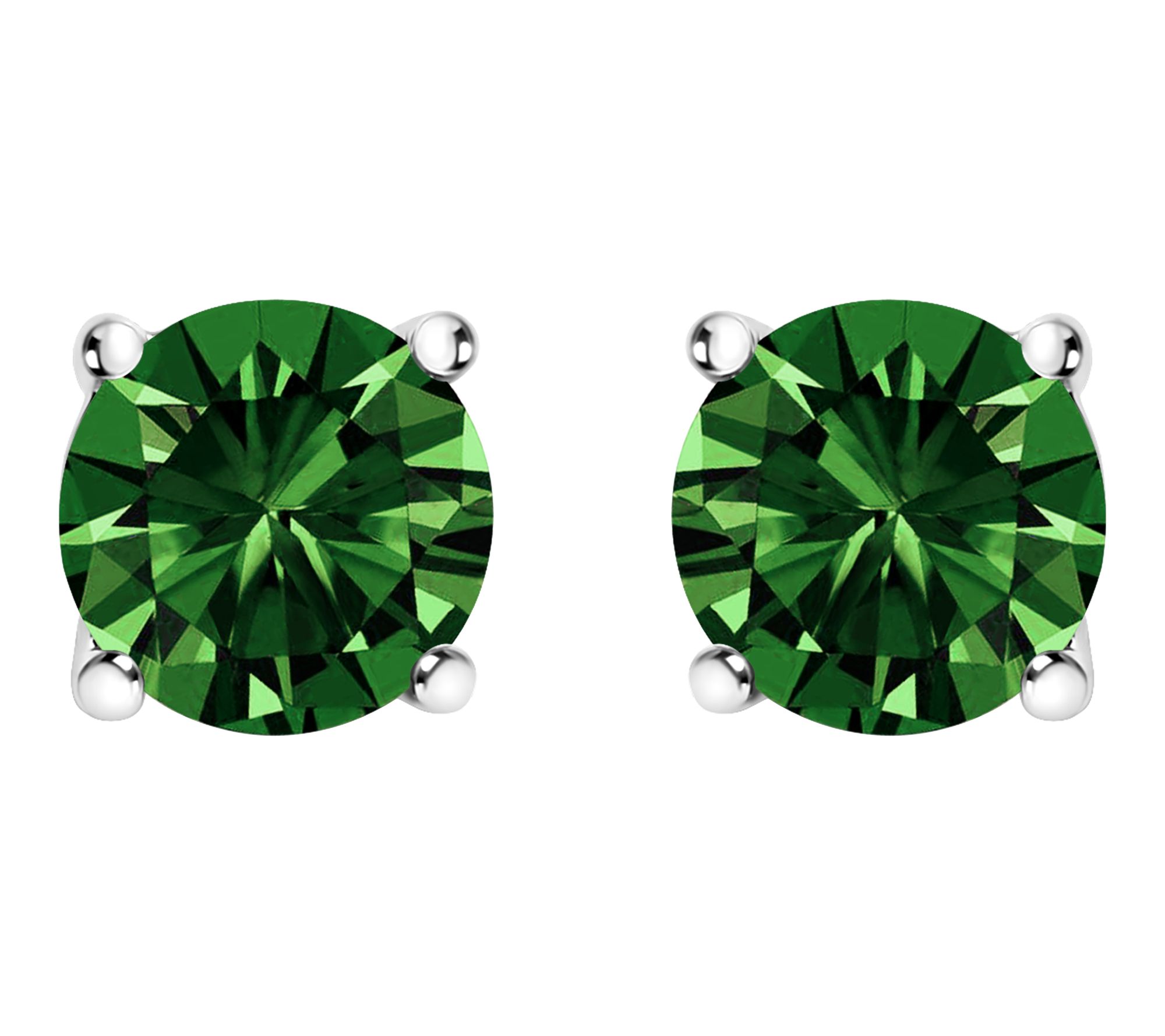 Haus of Brilliance 1.50 cttw Green Lab Grown Earrings, 14K