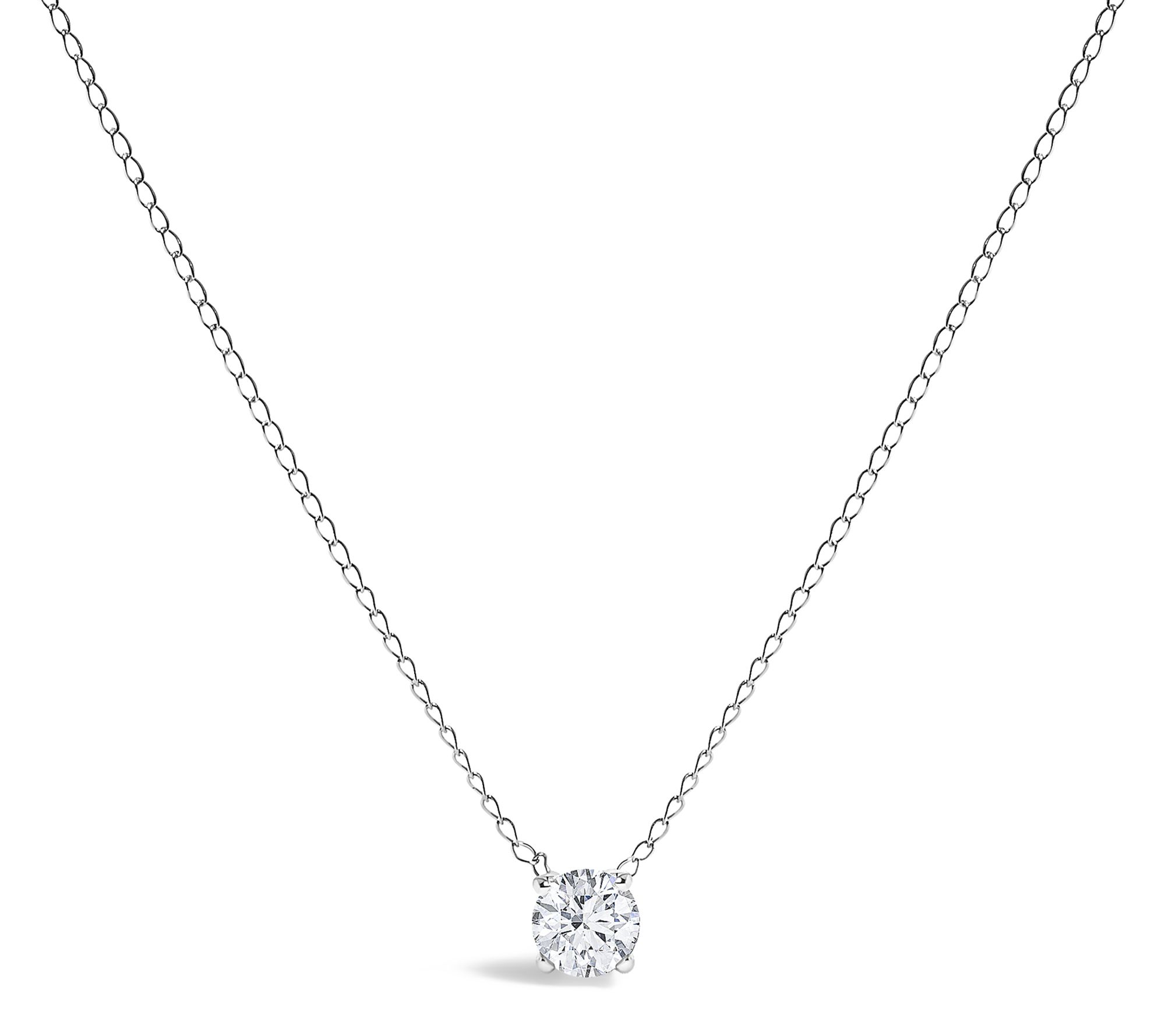 Haus of Brilliance Solitaire Lab Grown Diamond Necklace, 14K