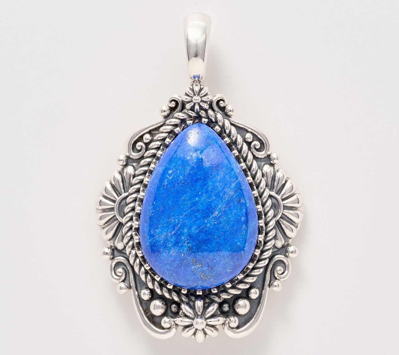 American West Sterling Pear Gemstone Concha Enhancer