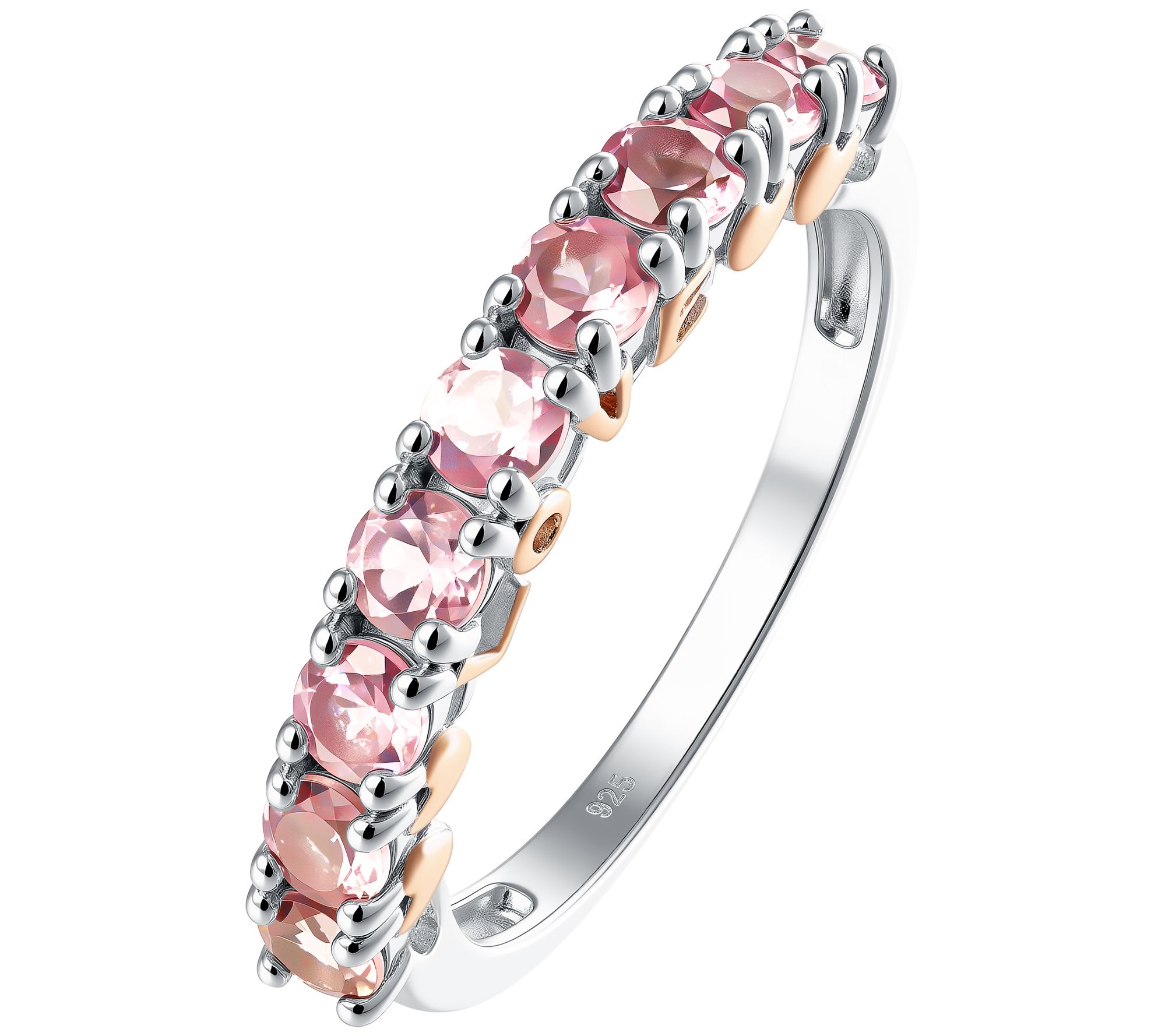 Affinity Gems Pink Tourmaline "LOVE" Ring, Sterling Silver