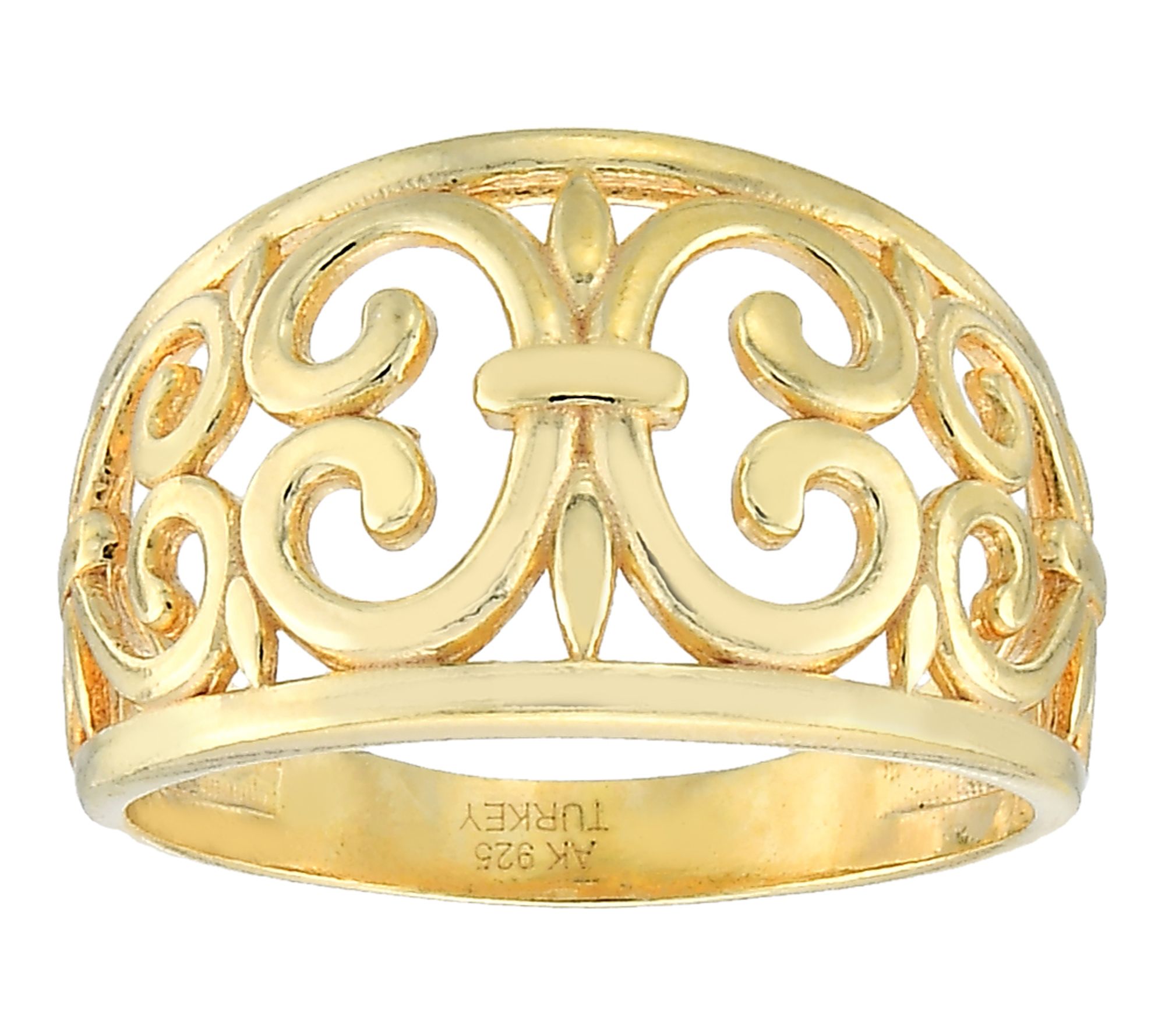 Silver Style Vintage Filigree Design  Ring, Sterling