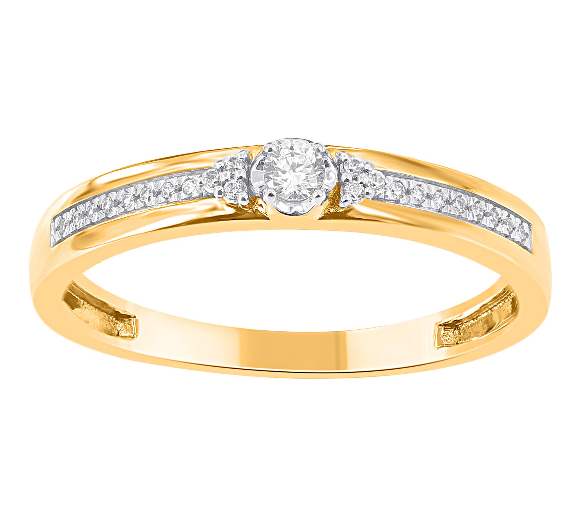 Affinity Diamonds Wedding Band Ring, 14K Gold