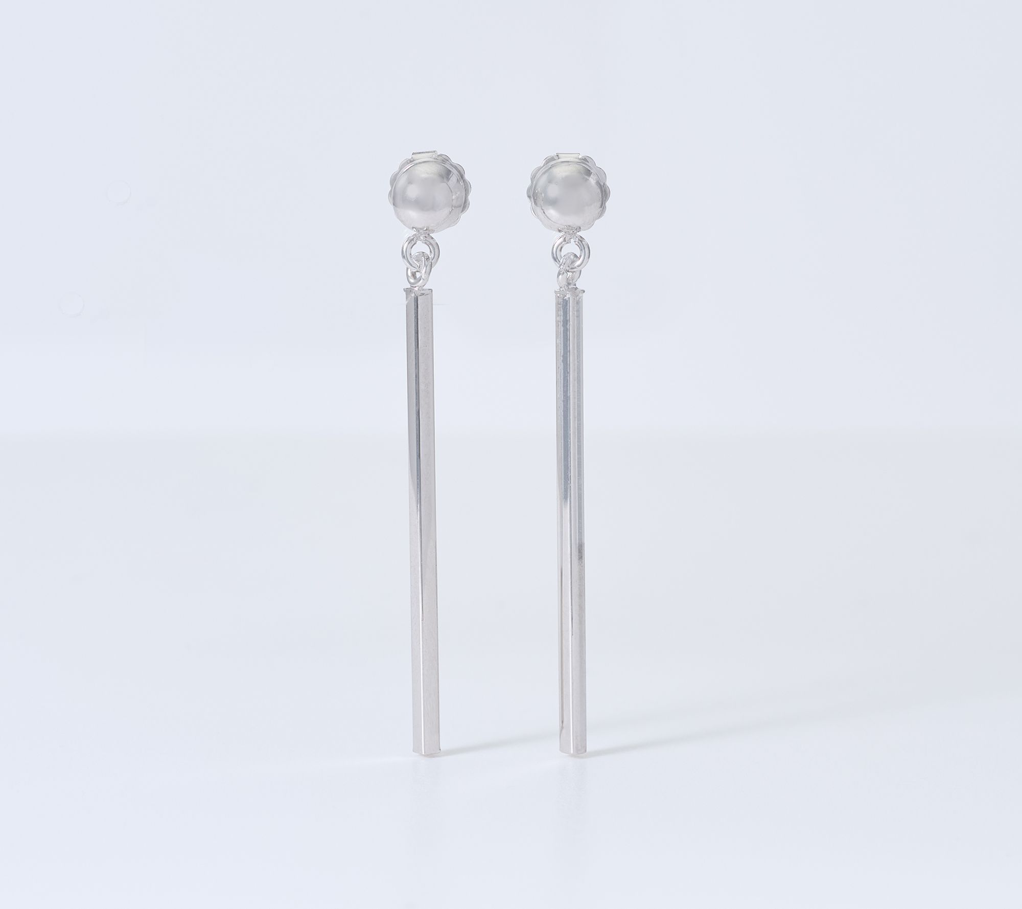 David Markstein Bronze Couture Modern Bar Dangle Earrings