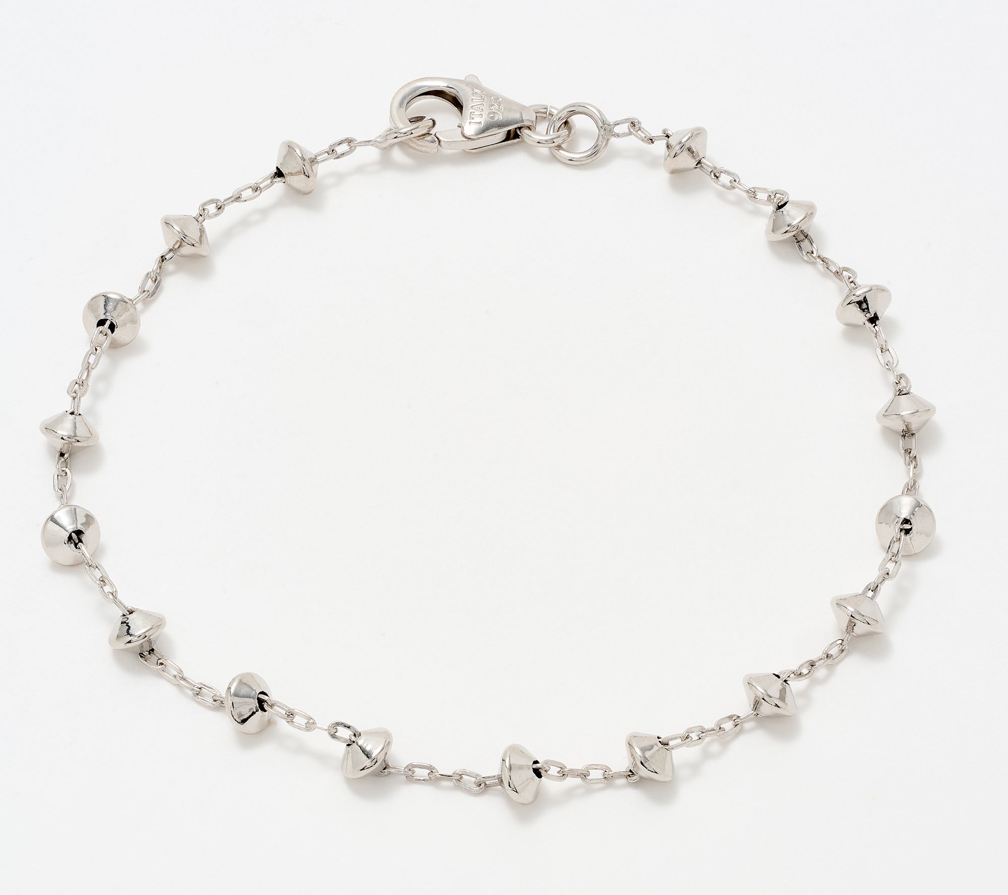 "As Is" David Markstein Silver Premiere Pyramid Beads Bracelet