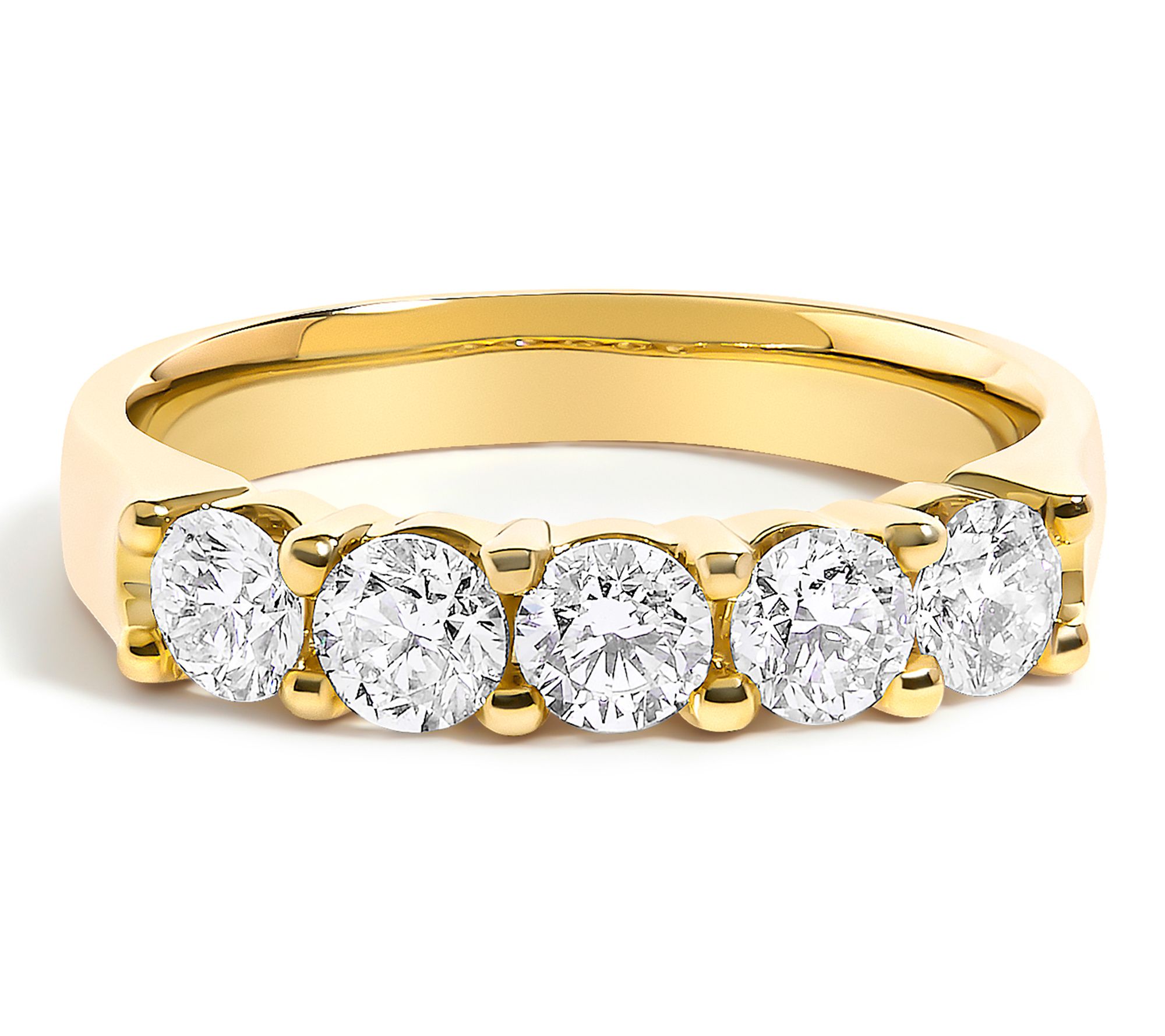 Haus of Brilliance Diamond 5 Stone Band Ring, 14K