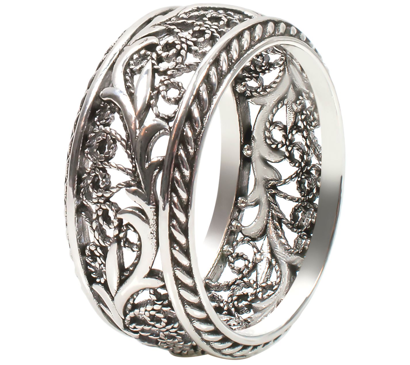 Filigree band online ring