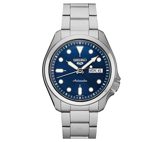 Seiko Men's Automatic Stainless Steel Blue Dial Watch