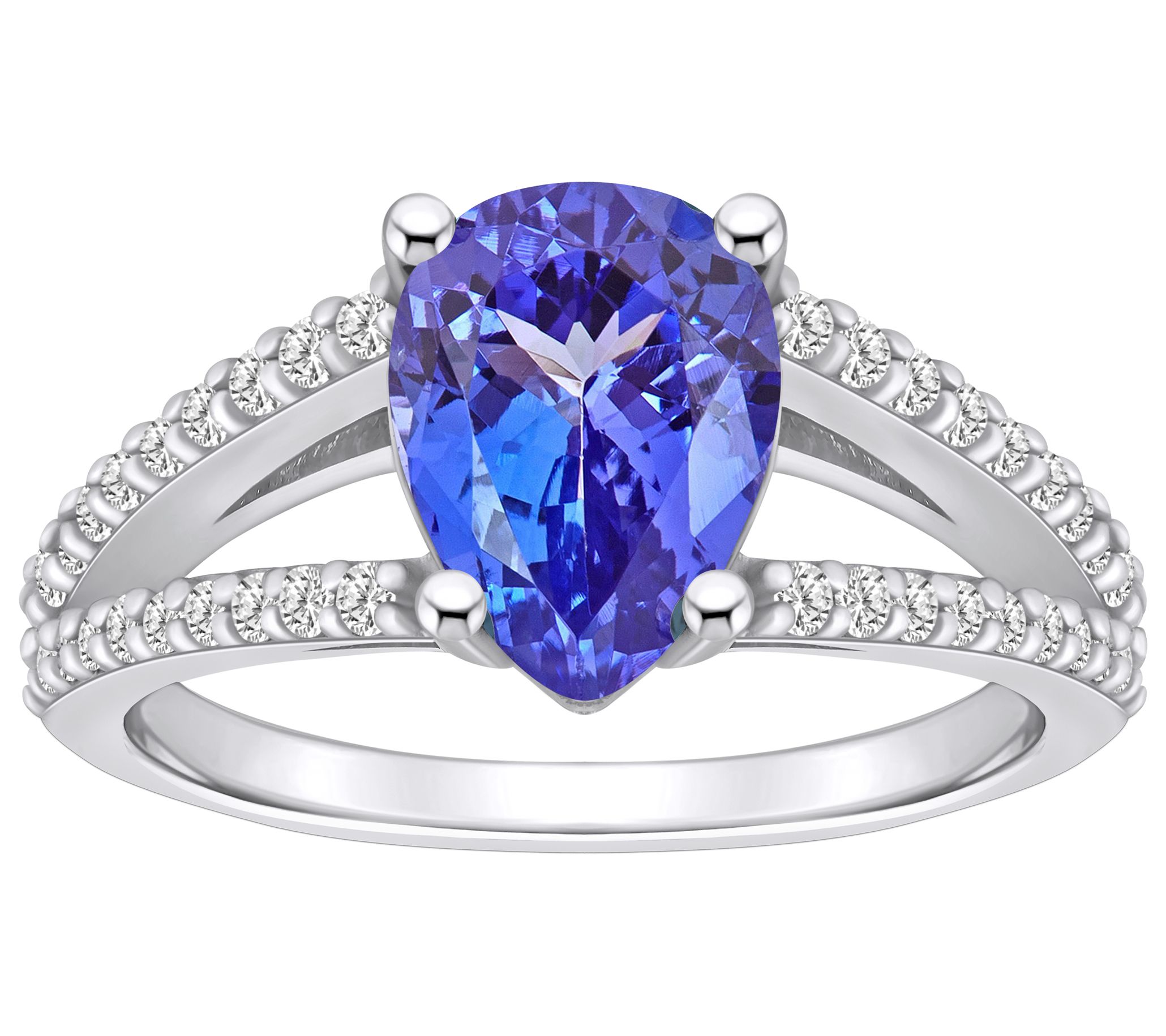 Affinity Gems Tanzanite & 0.30 cttw Diamond Ring, 14K Gold