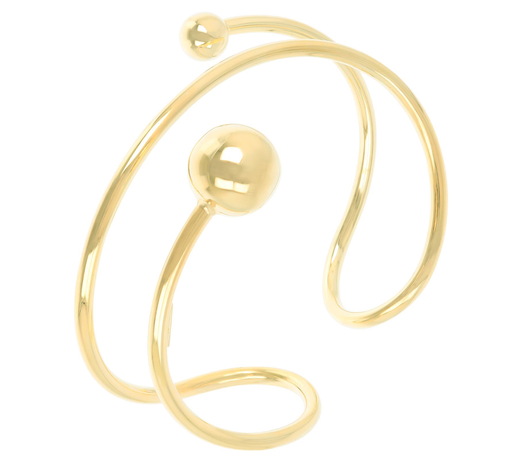 Louis Dell'Olio Sterling Silver Orbit Bypass Design Cuff