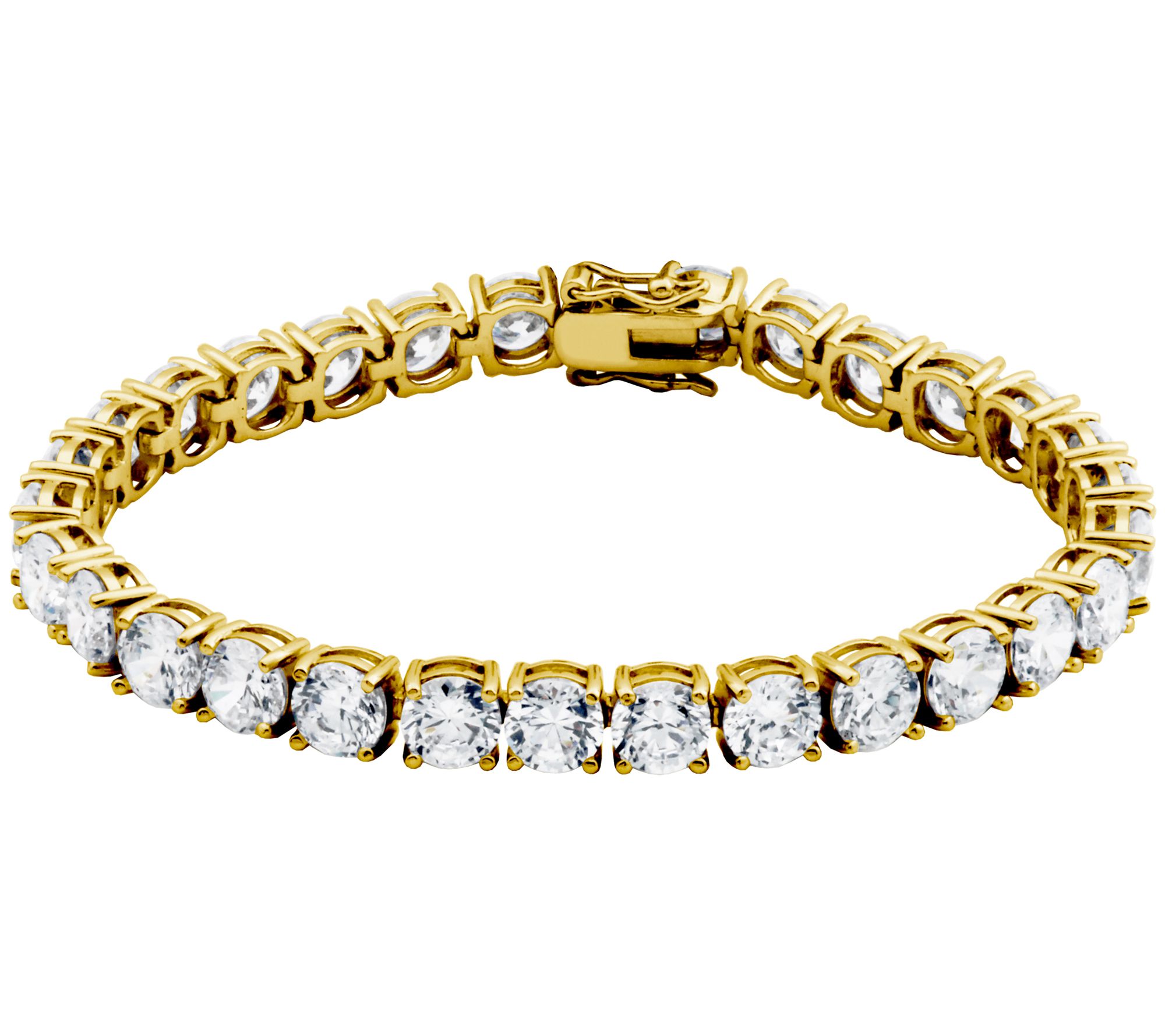 Diamonique 39.15 cttw Tennis Bracelet, Sterling Silver