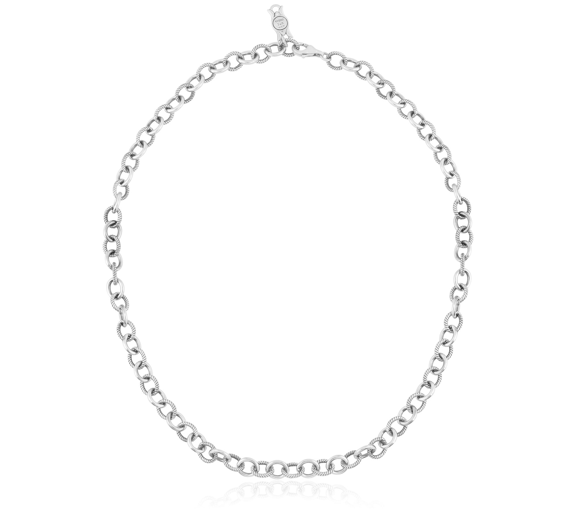 American West Sterling Silver Oval Link Chain Necklace, 33.0g
