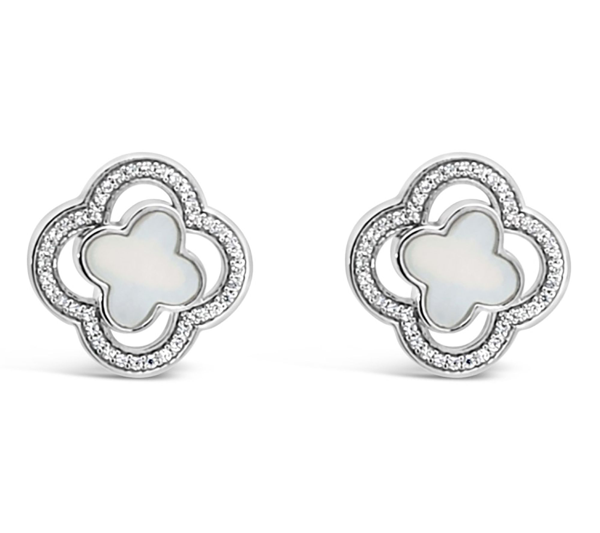 Ariva Silver Gemstone  Diamonique Bristol Earrings