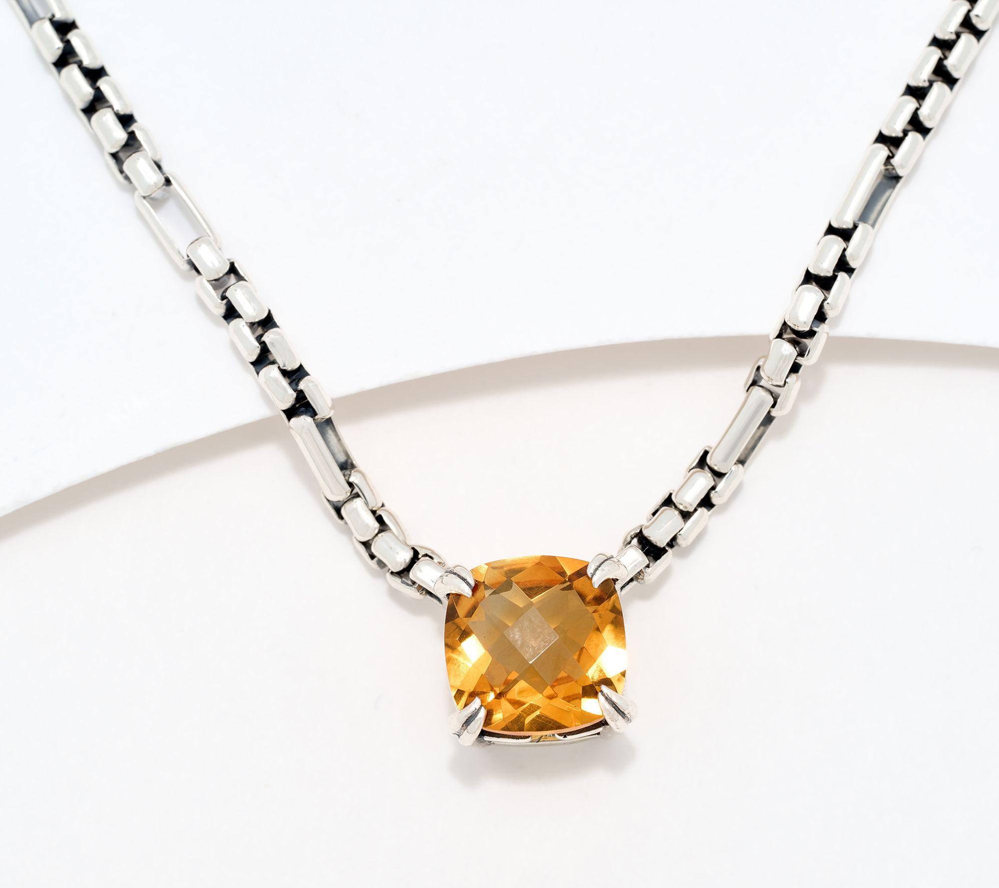 Christian James by Scott Grimes Gemstone 7x1 Luciano Necklace, Sterl