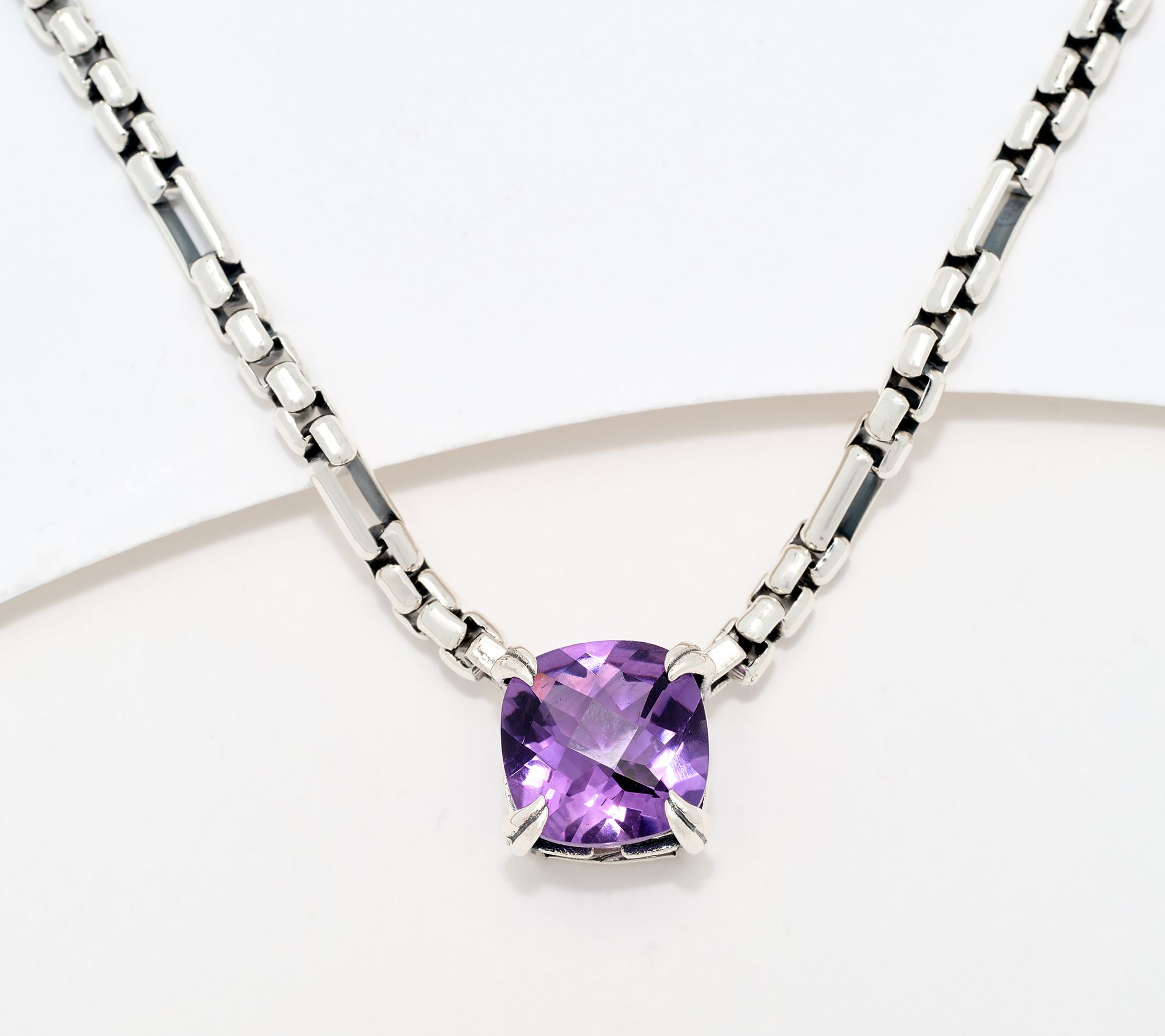 Christian James by Scott Grimes Gemstone 7x1 Luciano Necklace, Sterl