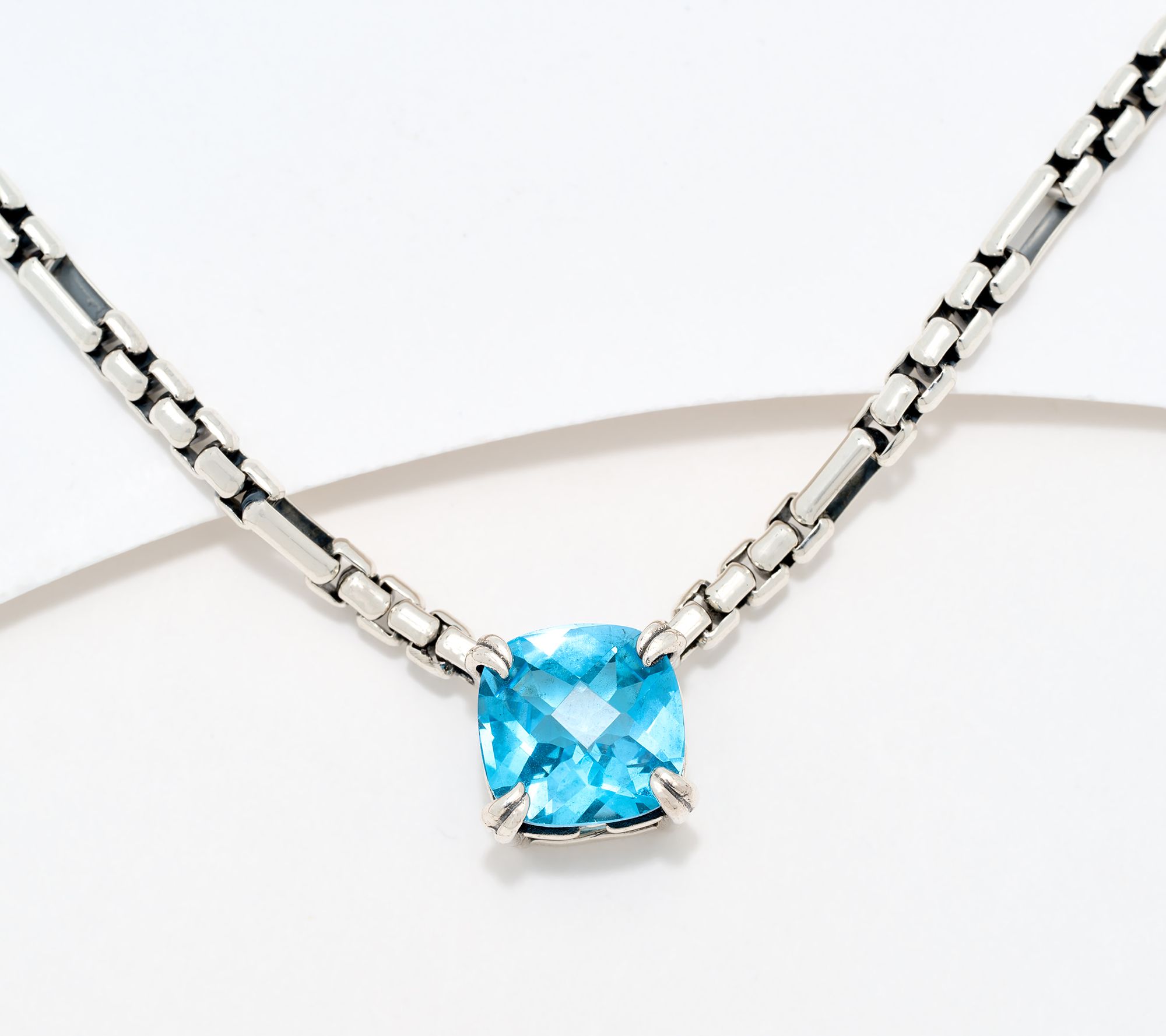 Christian James by Scott Grimes Gemstone 7x1 Luciano Necklace, Sterl