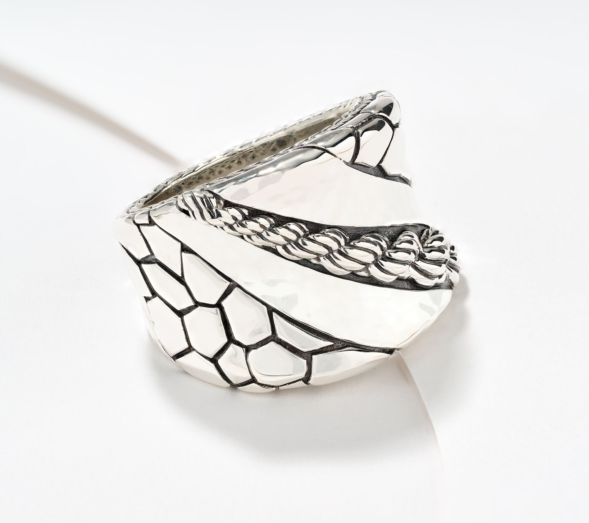 JAI Ireland Sterling Silver Northern Coast Saddle Ring