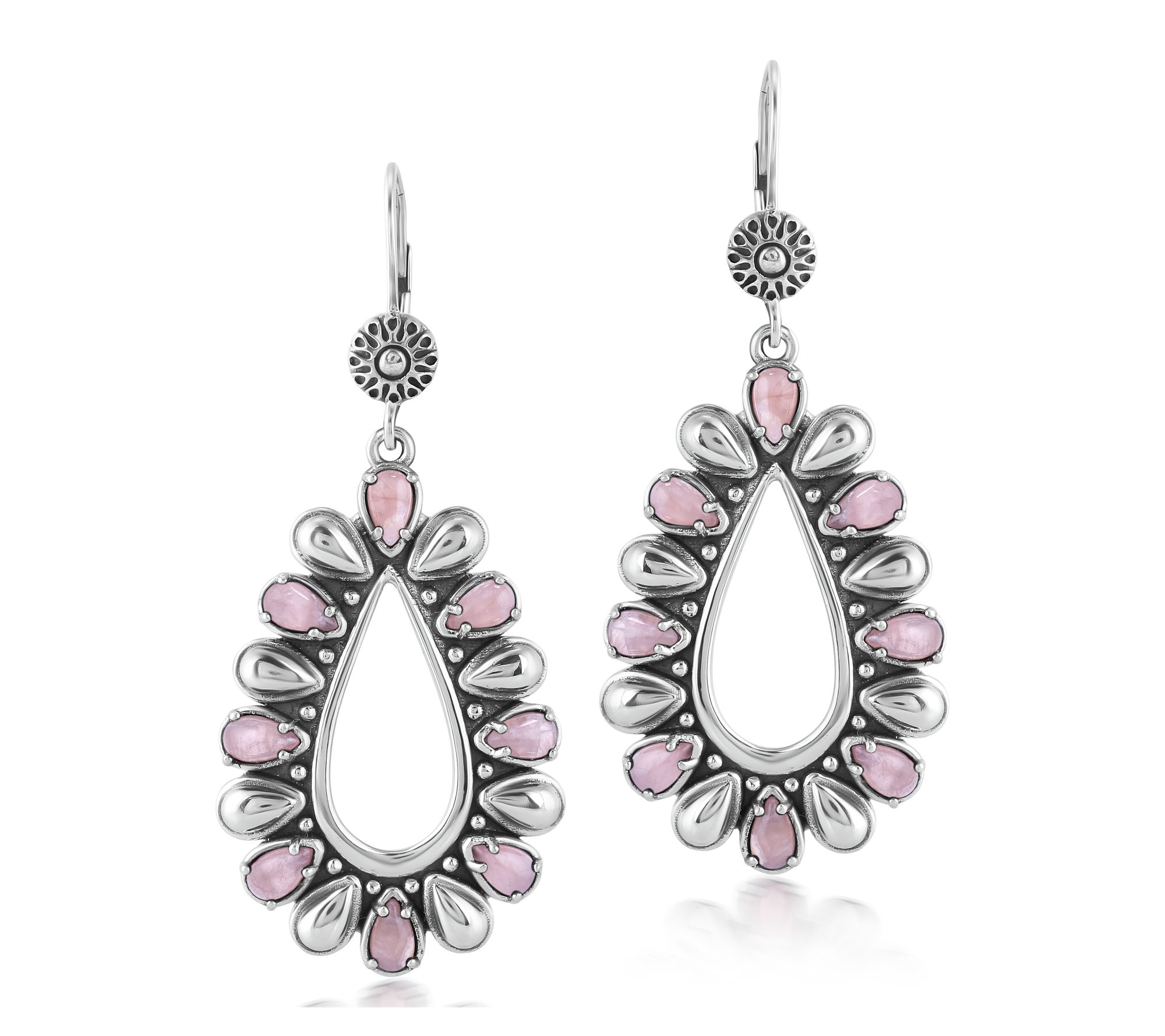 American West Sterling Silver Teardrop GemstoneEarrings