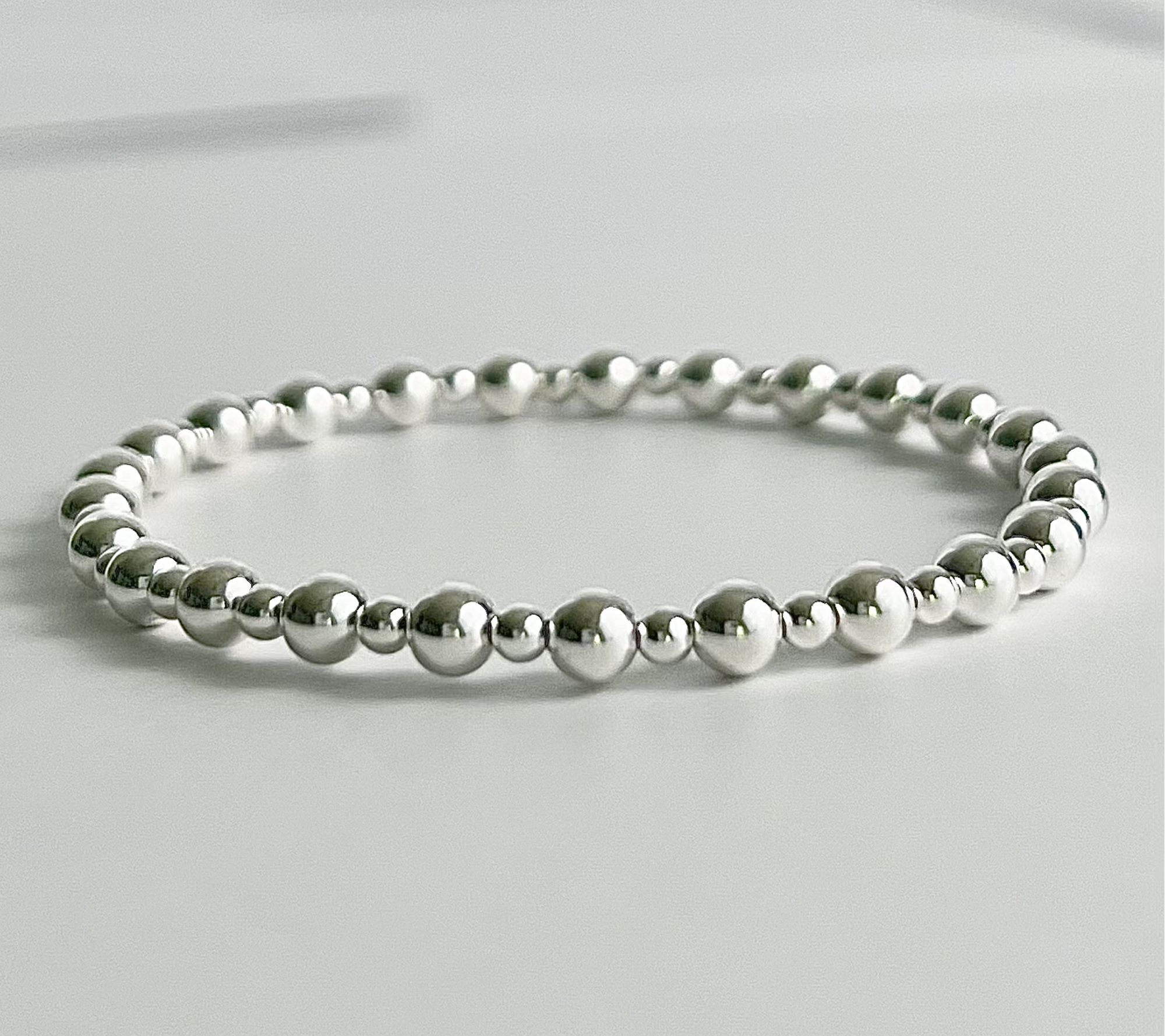 MaeMarie Wraps Silver Lining Bubble Slip On Bracelet, Sterling