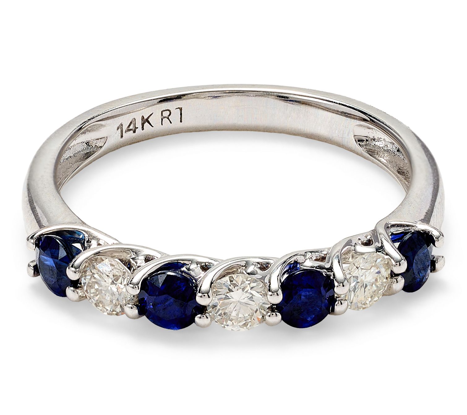 Color by Jeff Moseley Diamond & Sapphire Band Ring, 14K Gold