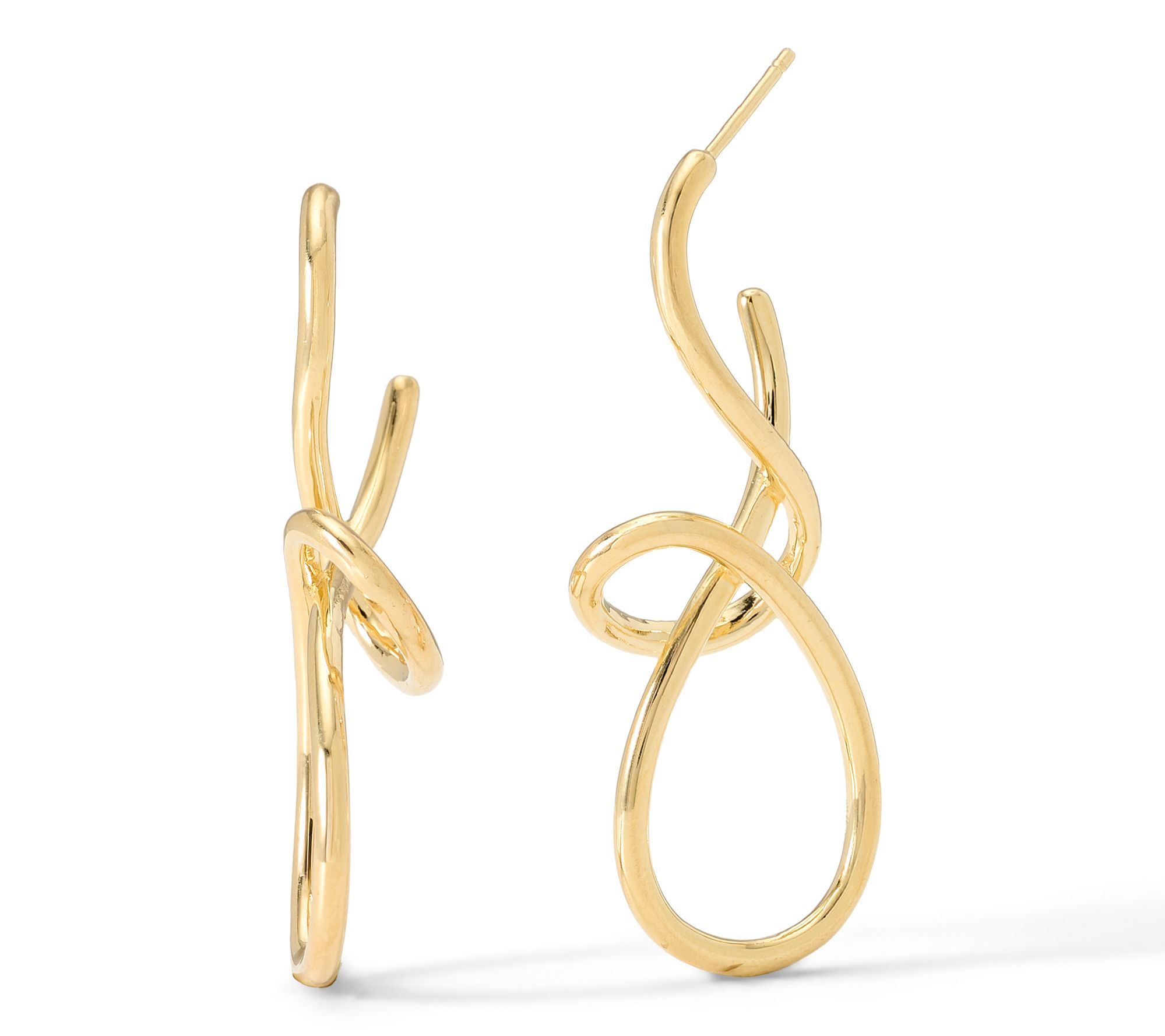 David Markstein Bronze Modern Loop Luxe Earrings