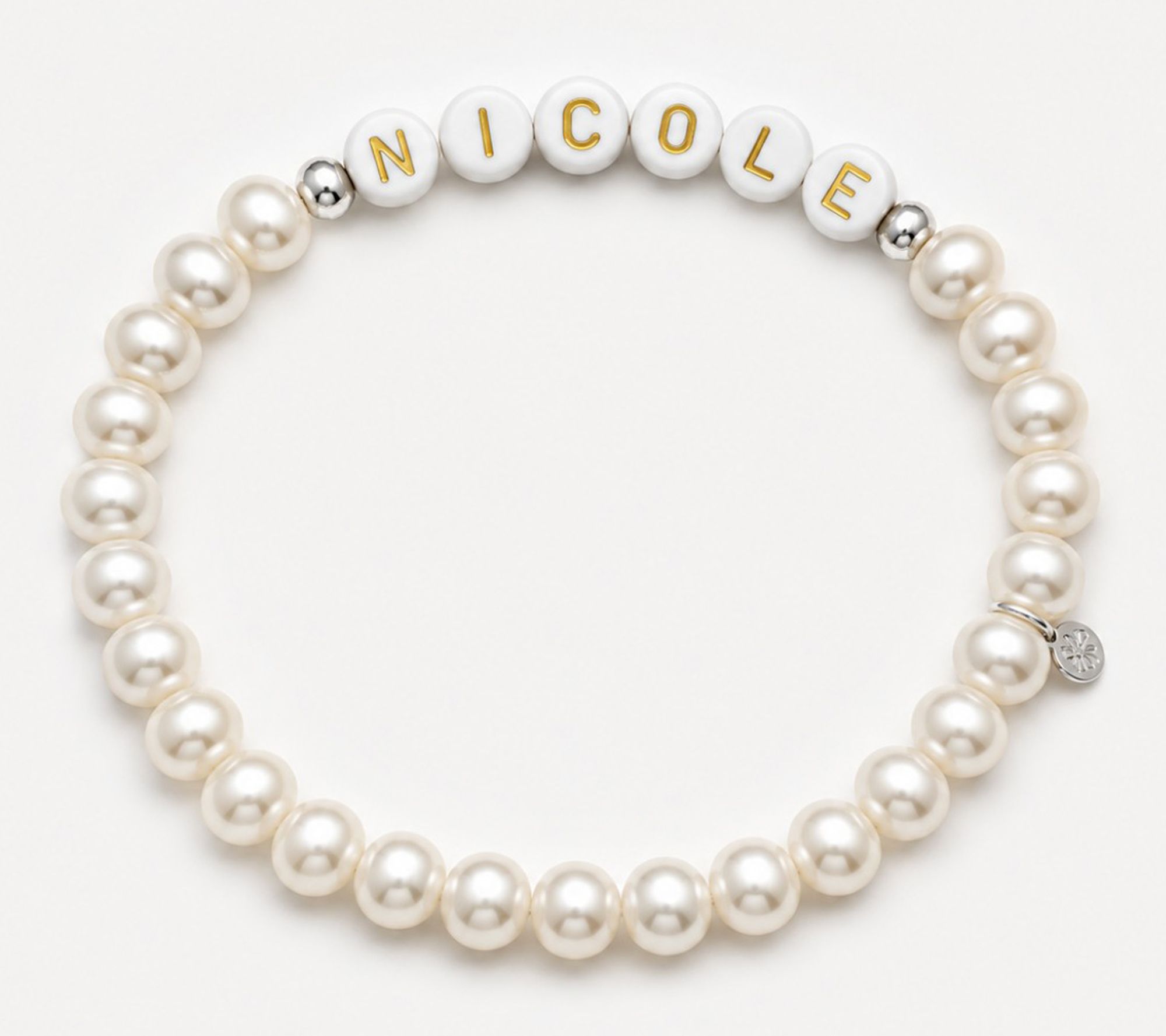 Alkeme  Pearl & Sterling Silver Personalized Name Bracelet