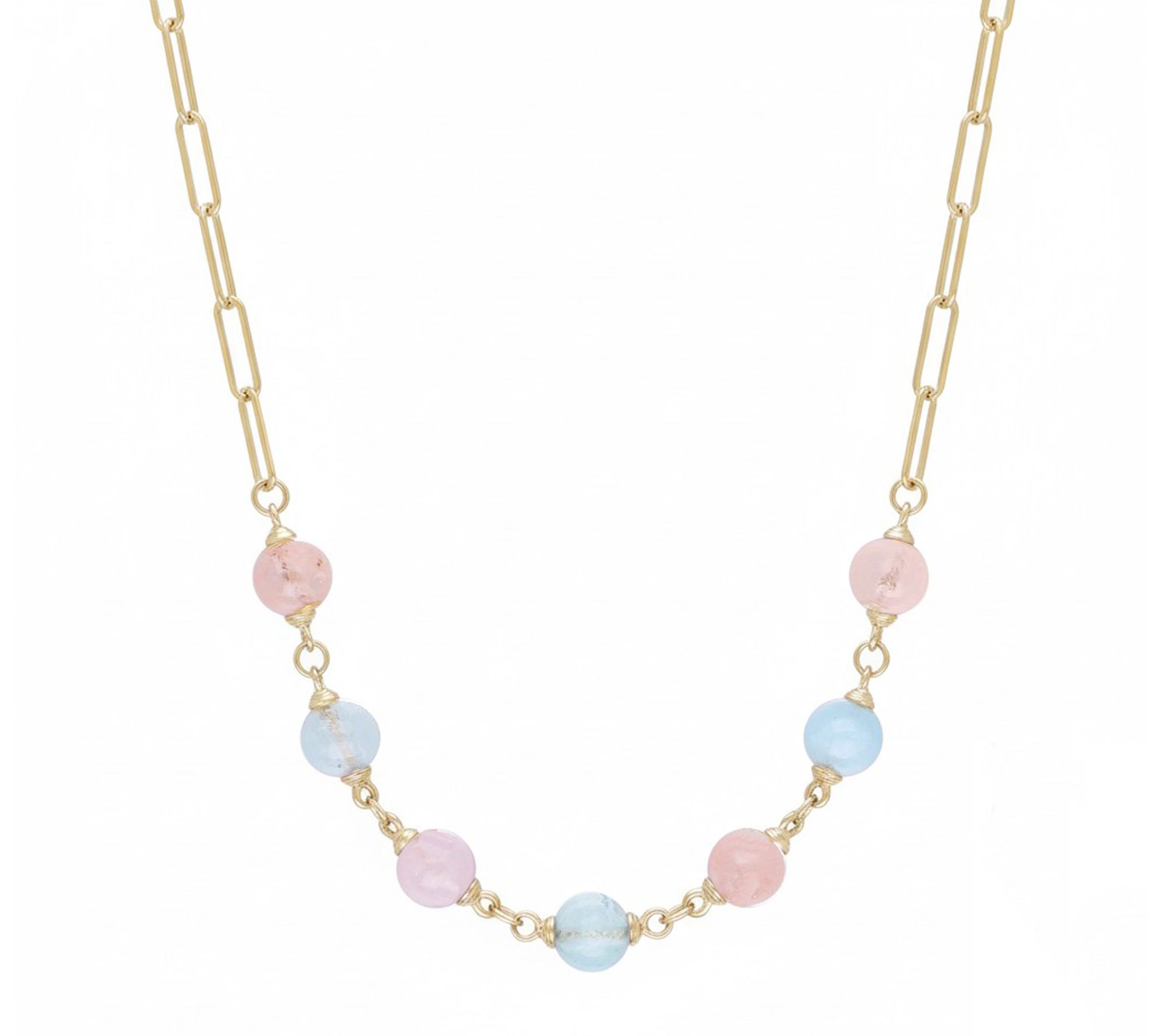 Ariva Sterling Silver Multi-Beryl Beverly Necklace