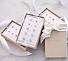 Diamonique Set of 5 Stud Earrings, Sterling or 14K Plated, Boxed, 4 of 4