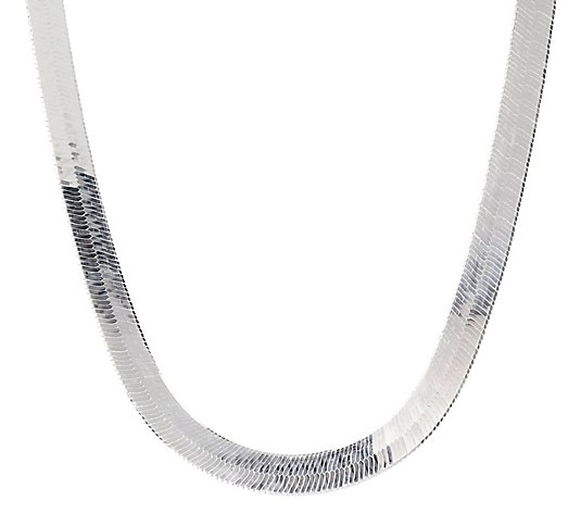 UltraFine Silver 18" Flexible Herringbone Neckl ace, 20.5g