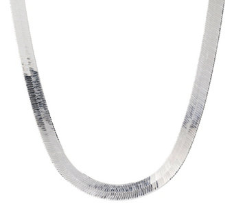 UltraFine Silver 18" Flexible Herringbone Necklace, 20.5g - J374416