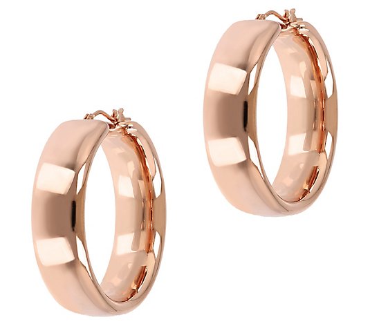 Oro Nuovo 1-1/2" Bold Round Hoop Earrings, 14K Gold