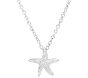 Green Crystal Starfish Lariat Slider Long Necklace Silver Interchangeable Charm 