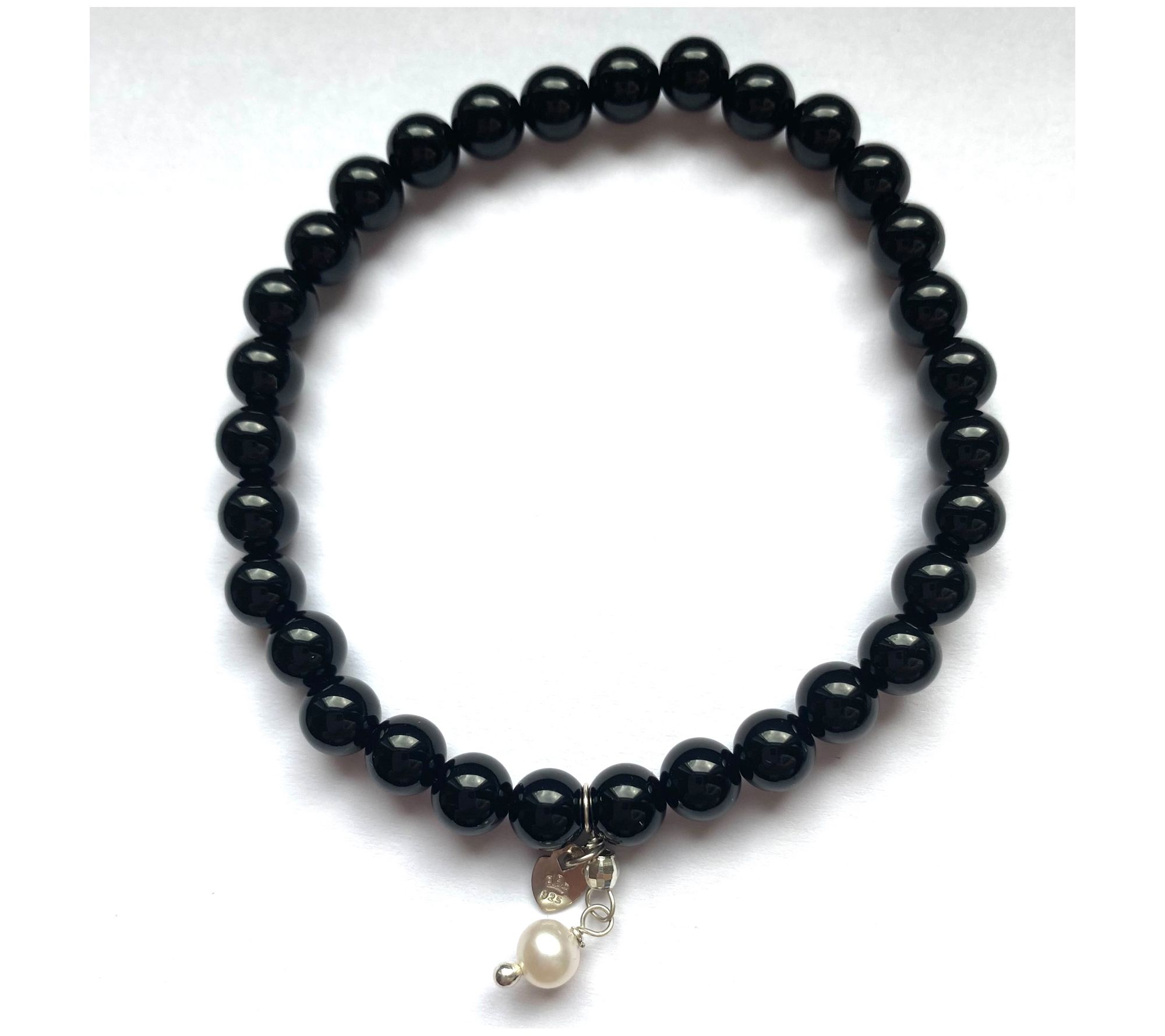 Alkeme STACK-EM Multi-Gemstone Charm Stretch Br acelet