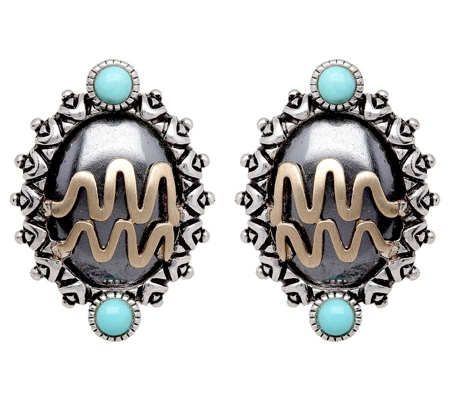 Barbara Bixby Sterling & 18K Gold Gemstone Zodi ac Earrings