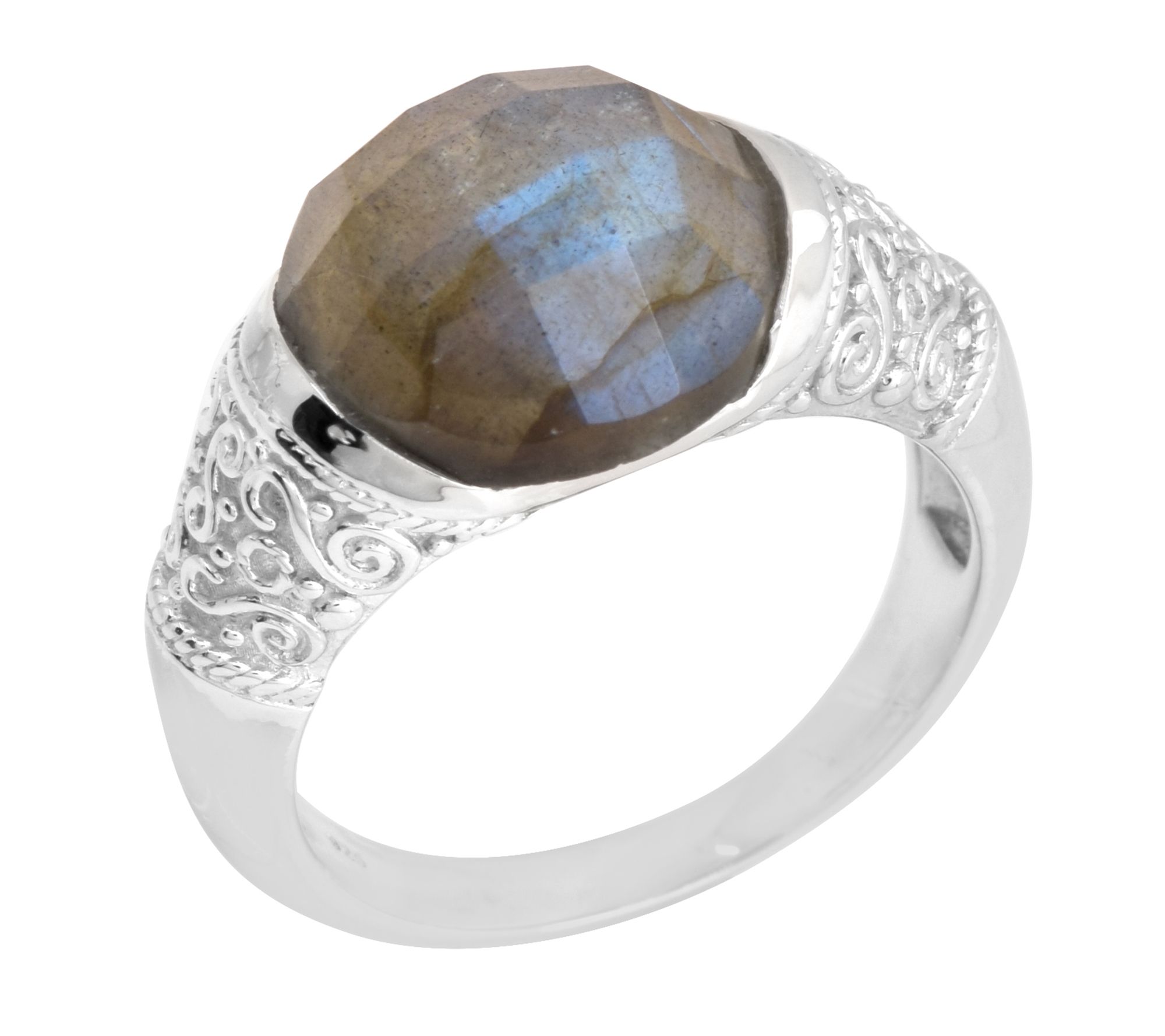 Artisan Crafted Sterling Silver Labradorite Rin