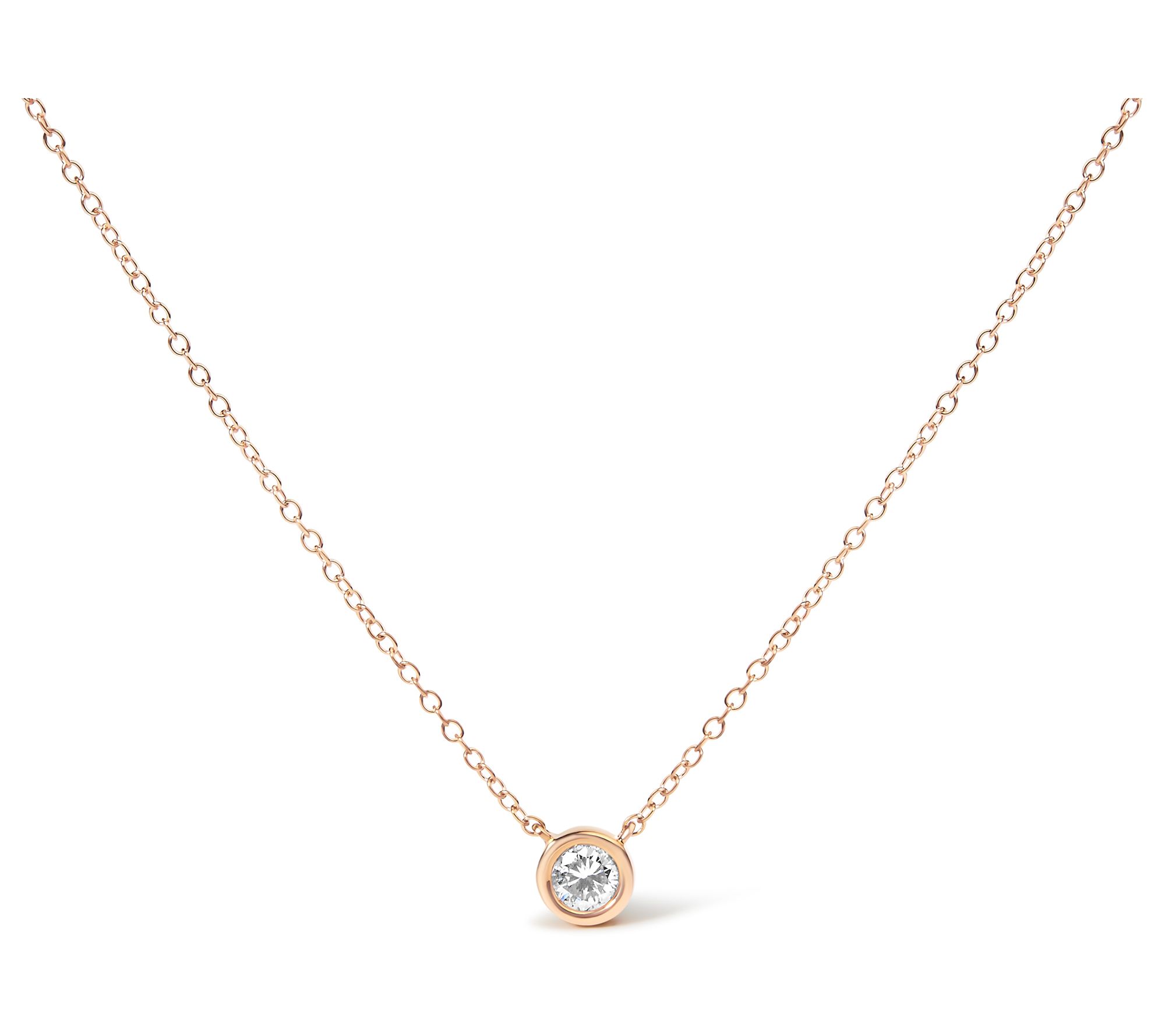 Haus of Brilliance 0.33 Cttw Diamond Pendant N ecklace, 10K