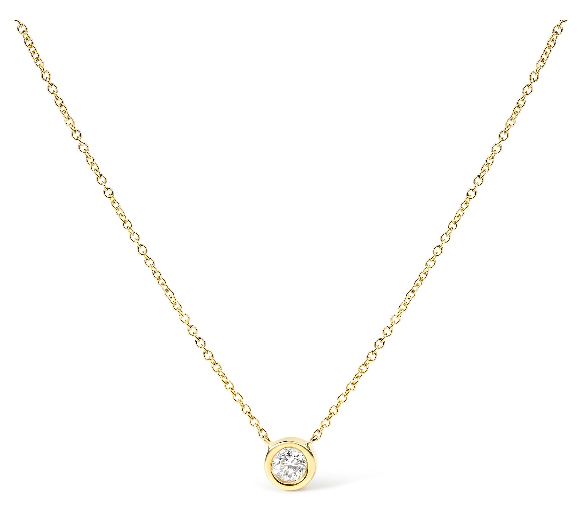 Haus of Brilliance 0.33 Cttw Diamond Pendant Necklace, 10K