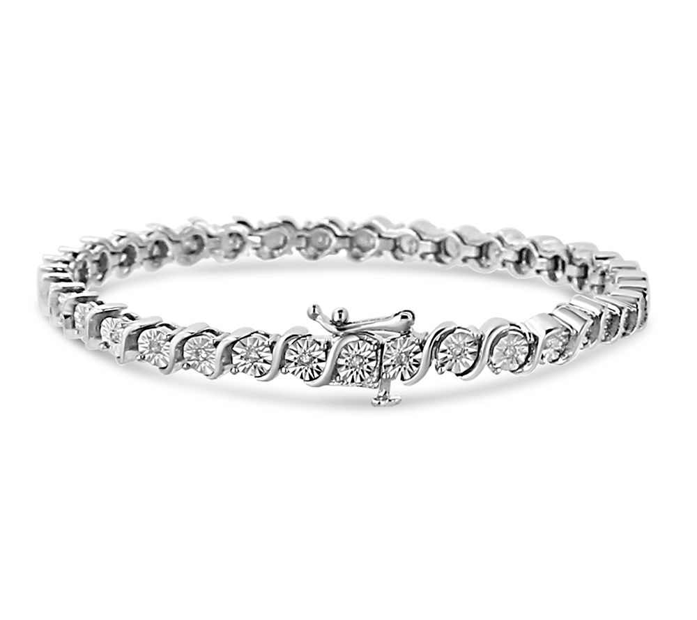 Haus of Brilliance 0.25 cttw Diamond Tennis Bracelet, Sterling