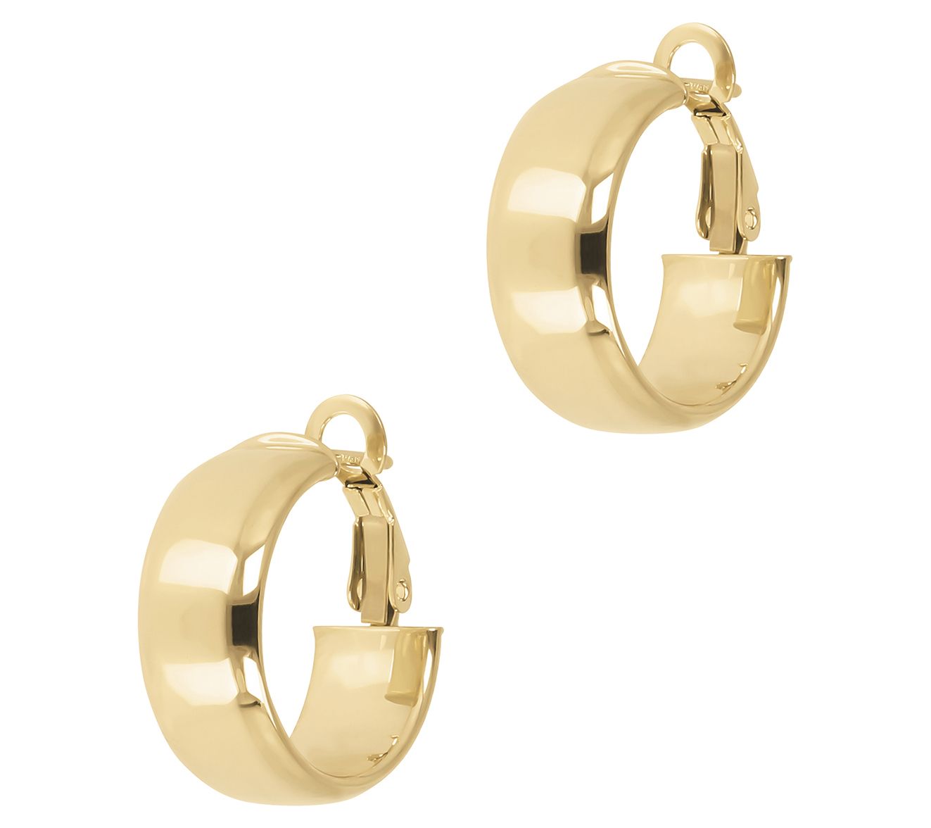 Alberto Milani 3/4" Polished Hoop Earrings, 14K Gold