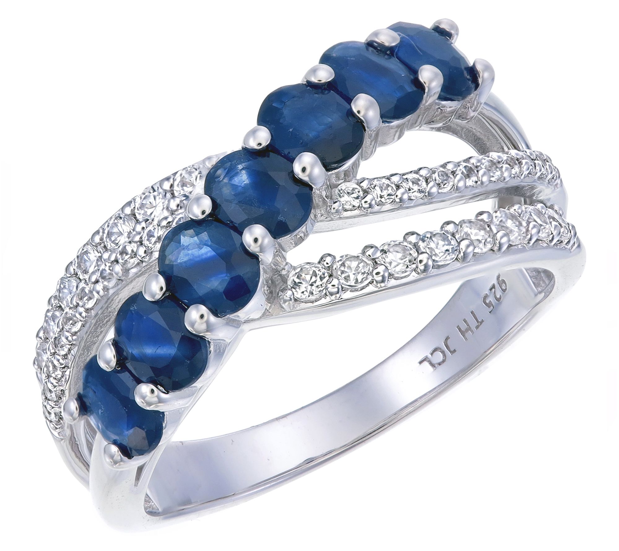 Affinity Gems Highway Cascading Gemstone Ring,Sterling Silver