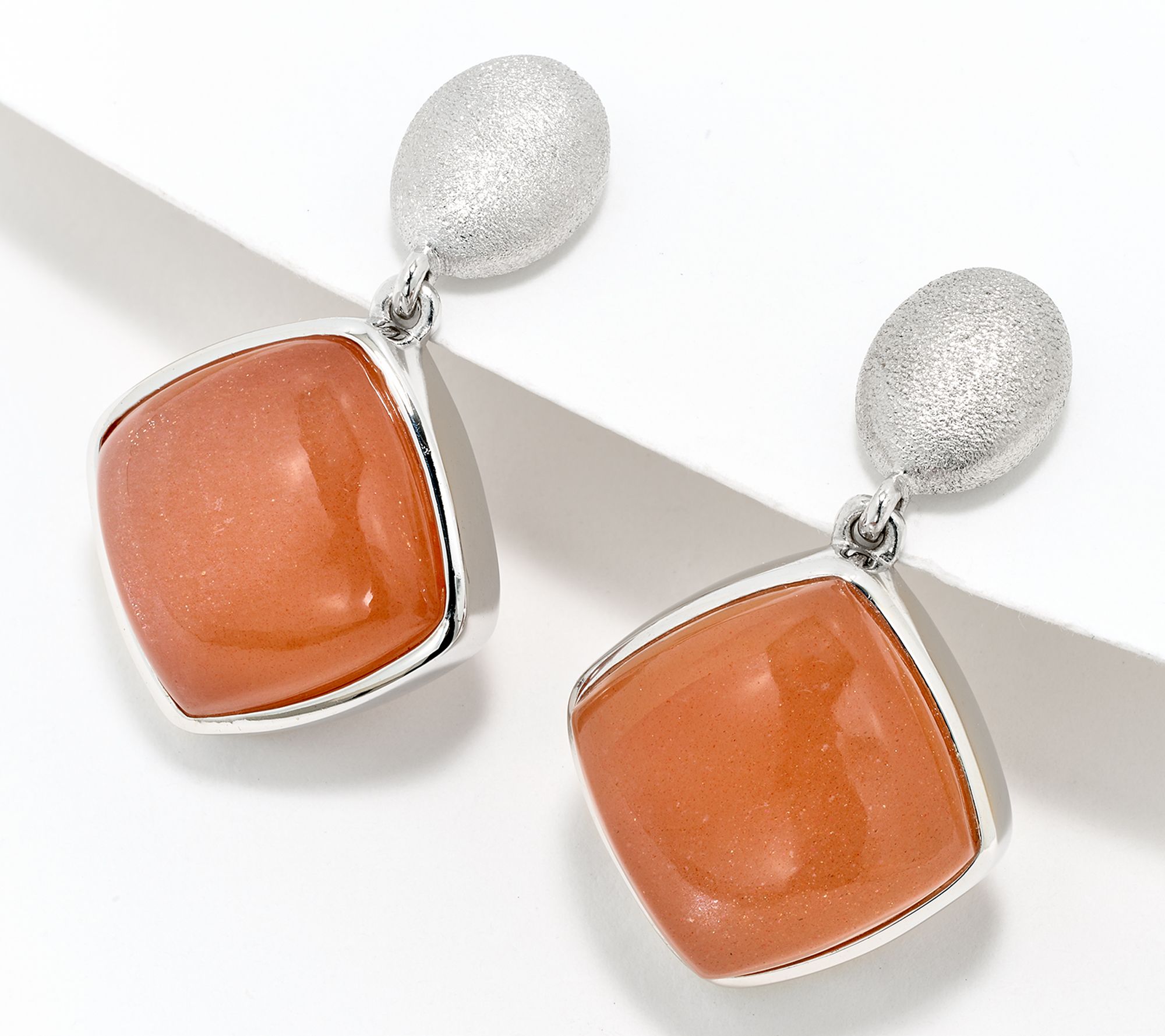 Affinity Gems Drop Stud Choice of Gem Earrings, Sterling Silver