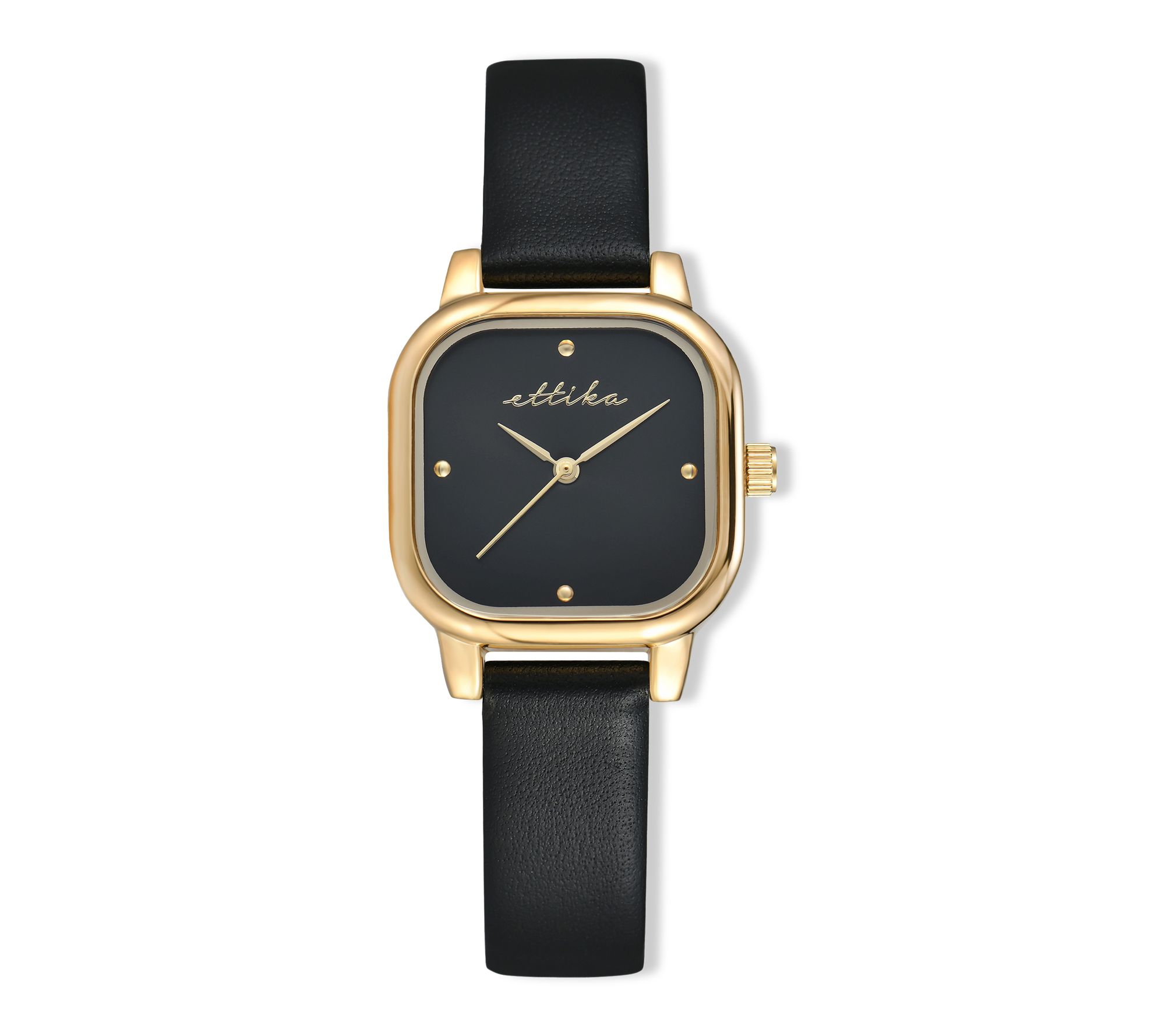 Ettika Women's Classic Square Leather Watch
