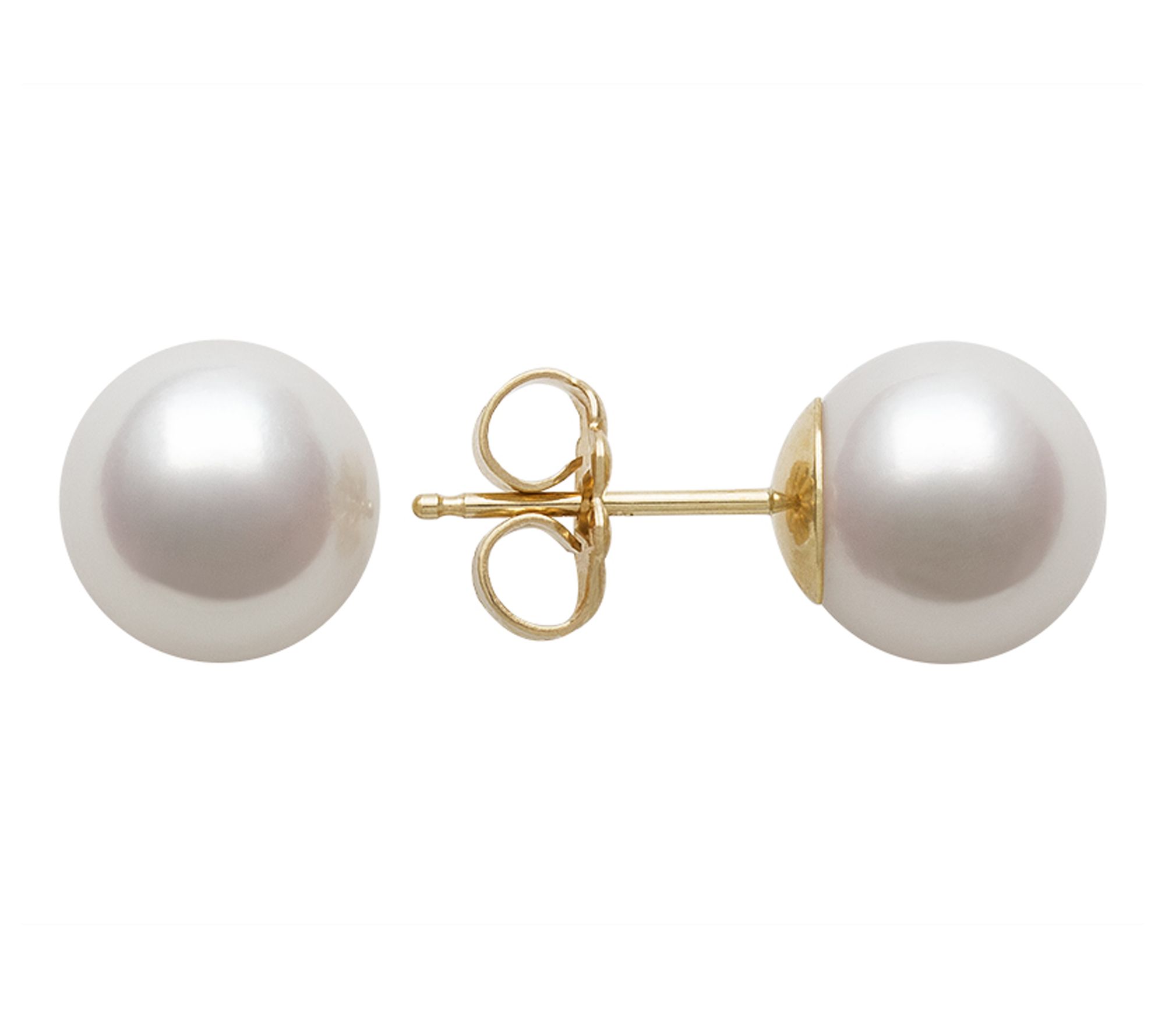 Amour De Pearl 8-9mm Akoya Cultured Pearl Earri gs, 14K Gold