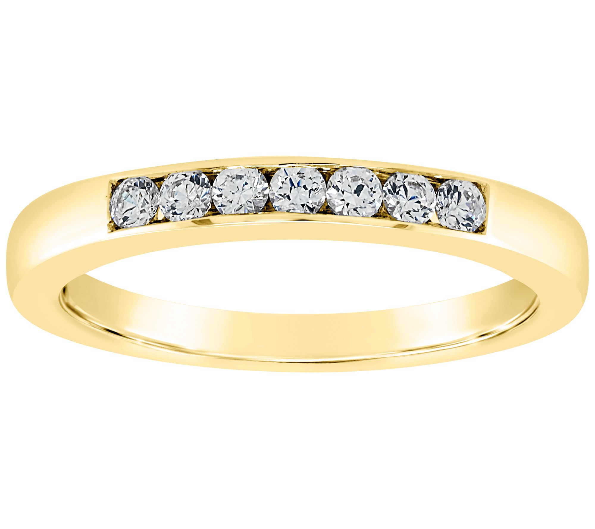Affinity 14K Gold Channel Set 1/5 cttw Diamond Ring