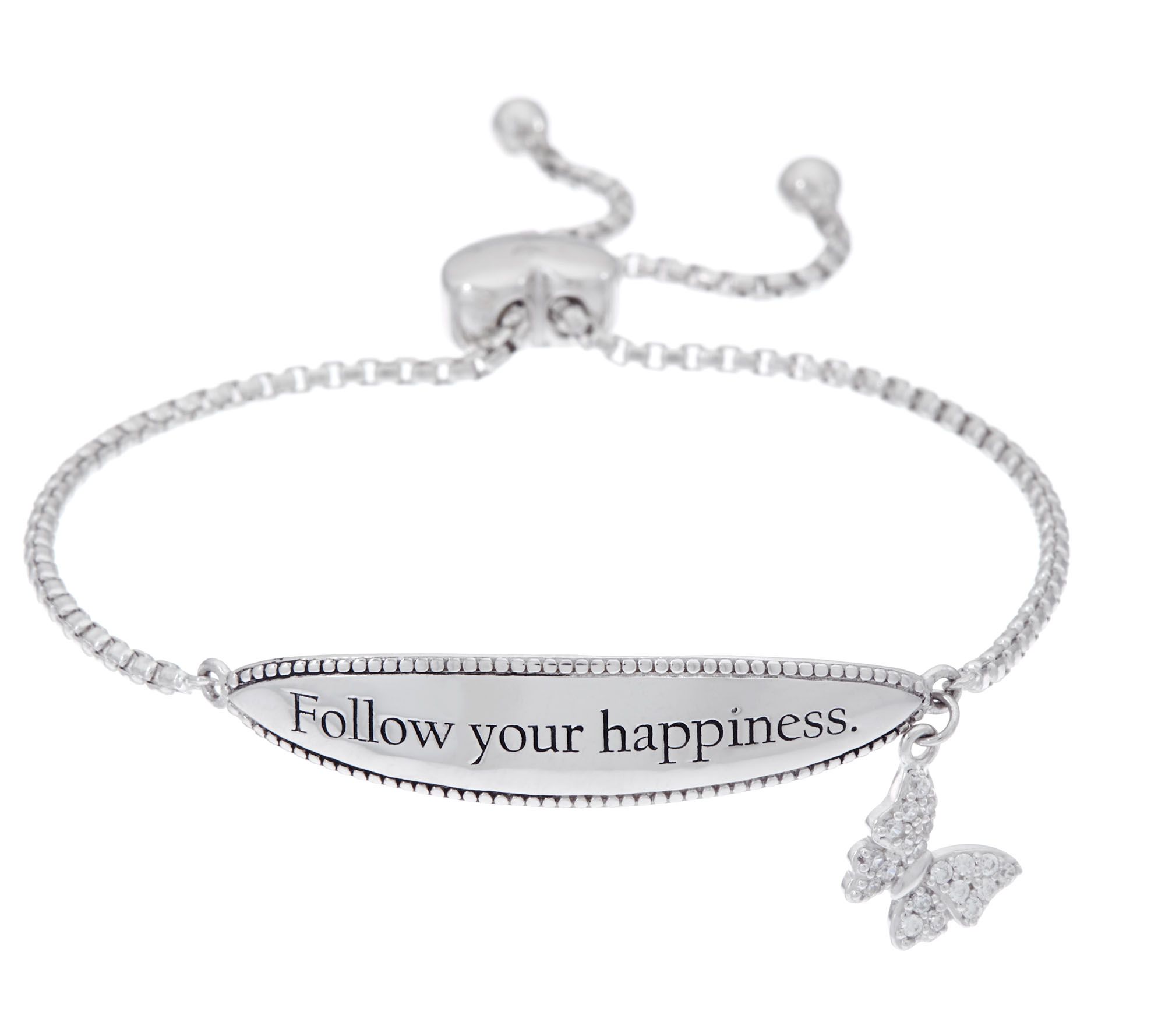 Hallmark Sterling Inspirational Adjustable Bracelet