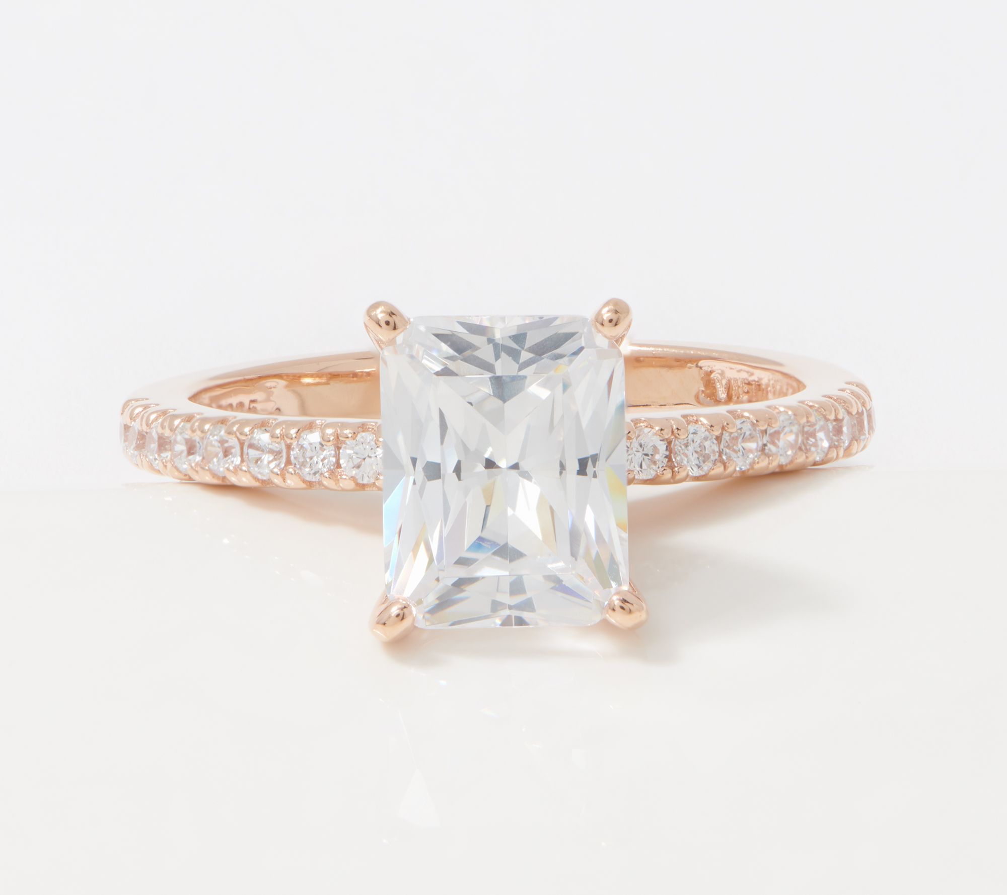 Diamonique 3 Cttw Choice of Cut Bridal Ring - QVC.com