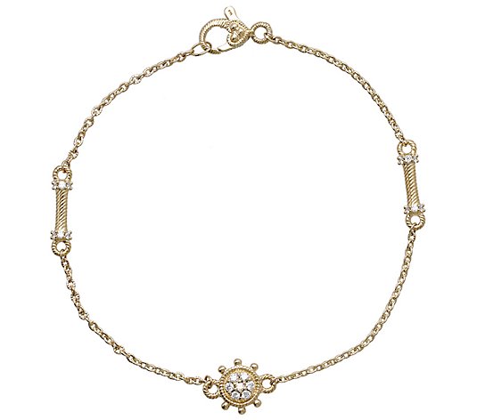 Judith Ripka 14K Gold 3/8 cttw Diamond Bracelet