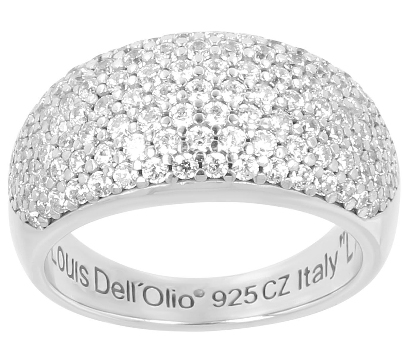 Louis Dell'Olio 1.70 cttw Pave Band Ring, Sterlng