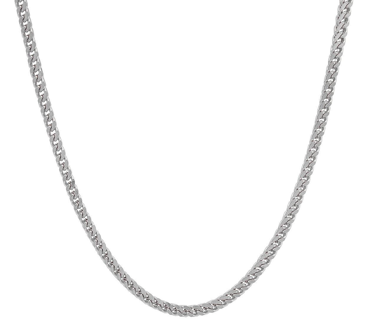 Steel by Design Men's Franco Curb Link Necklace - QVC.com