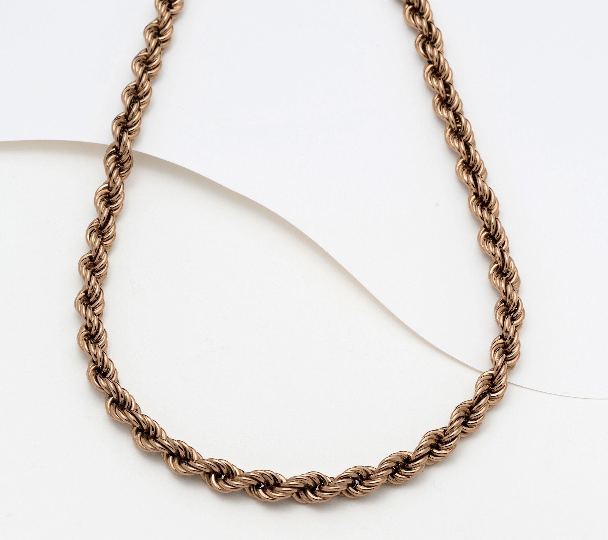 David Markstein Bronze Premium 16" Rope Necklace w/ Magnetic Clasp
